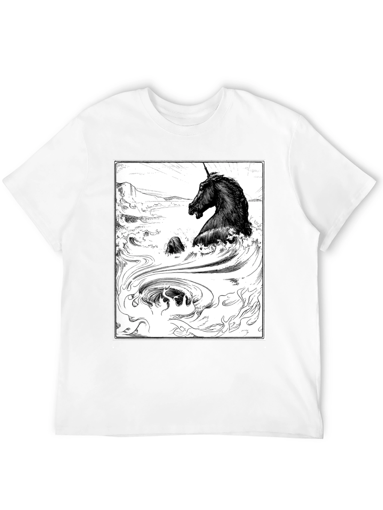Unicorn Graphic T-Shirt - Black