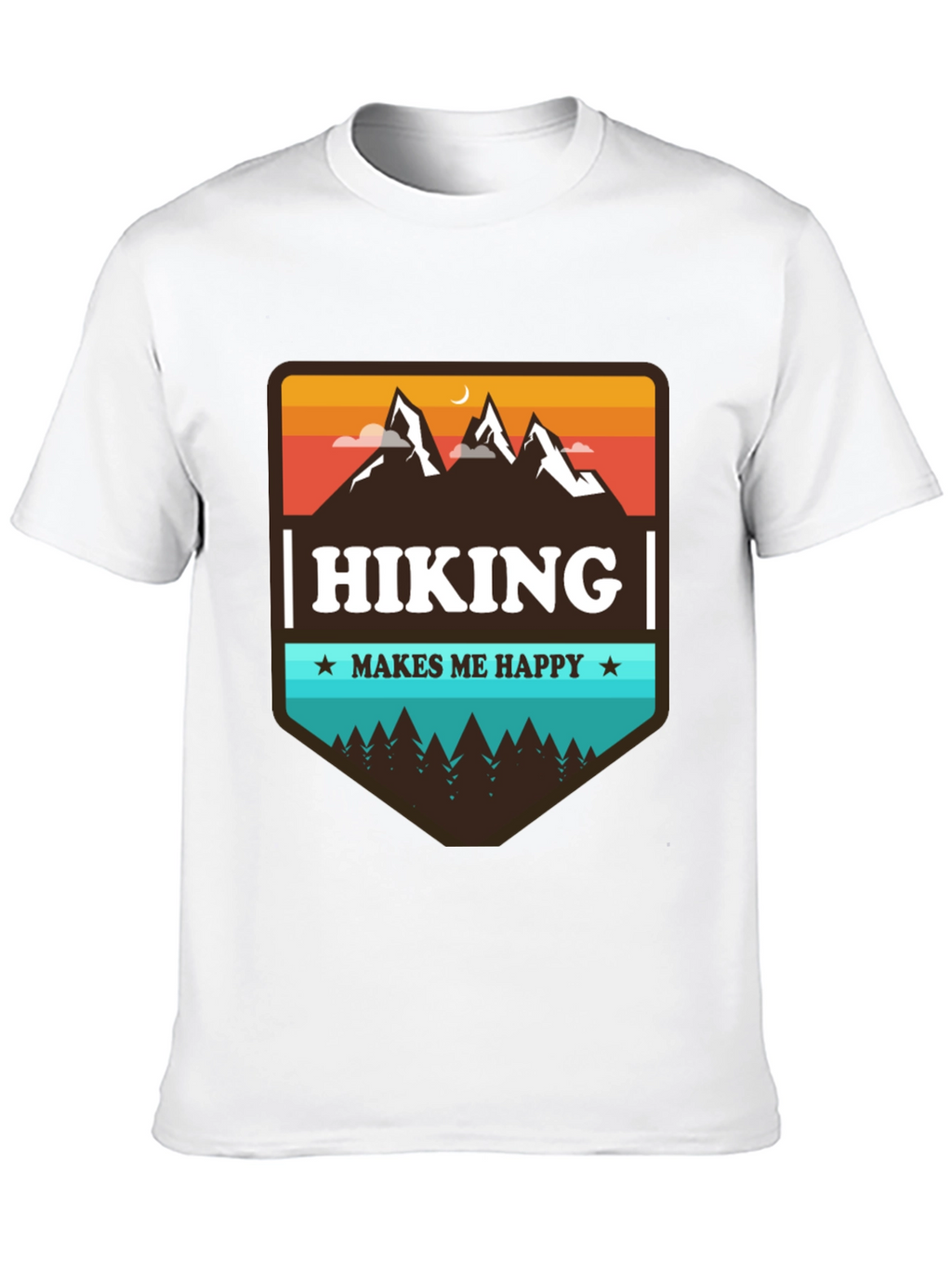 Hiking Makes Me Happy Graphic Tee