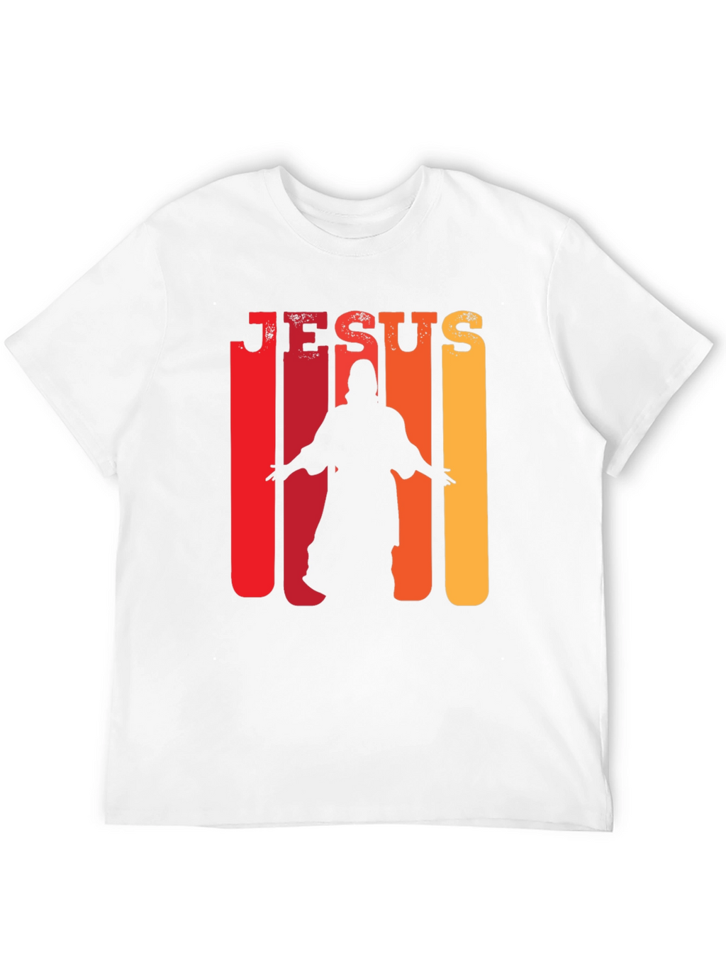 Jesus Silhouette Retro T-Shirt - Christian Faith Tee