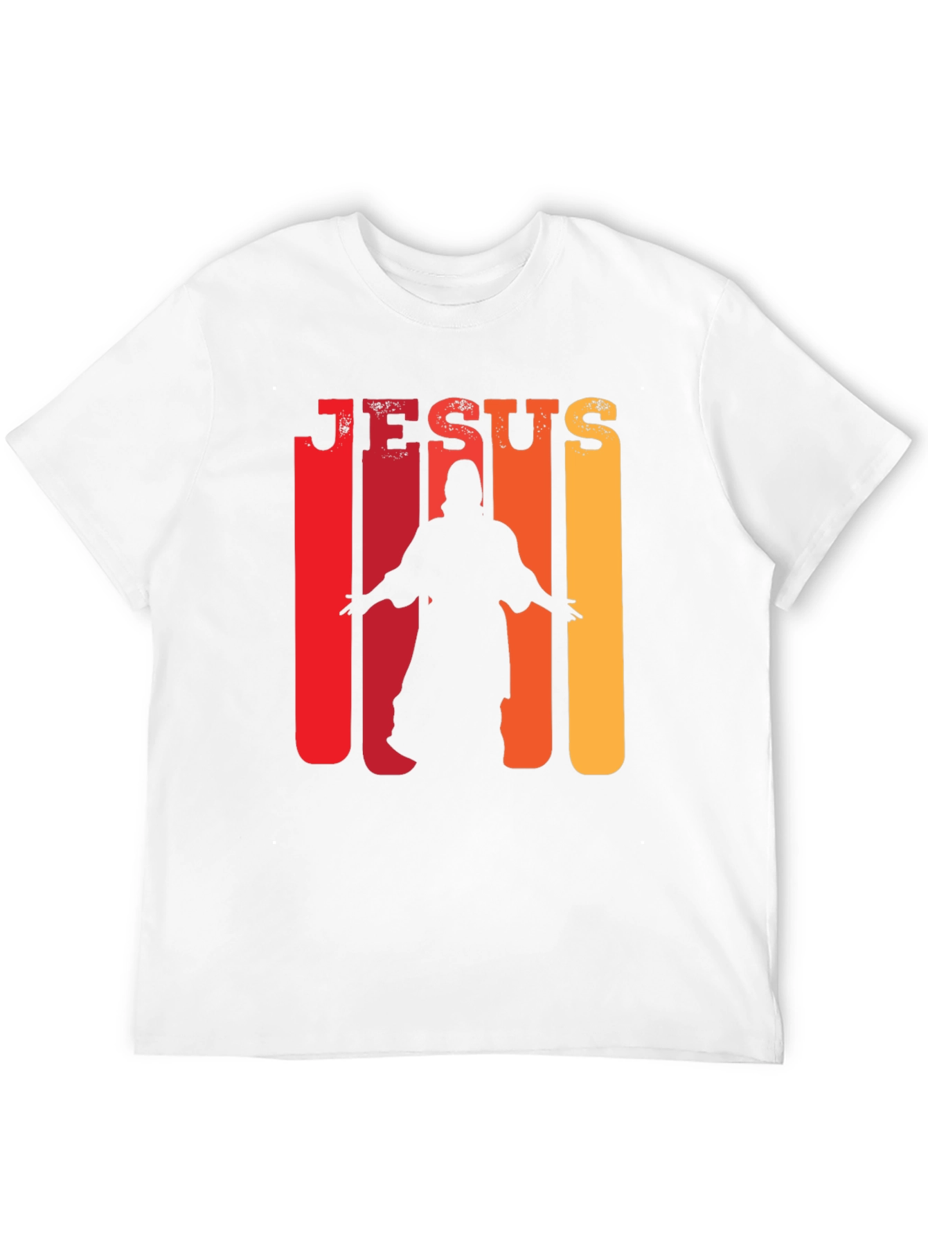 Jesus Silhouette Retro T-Shirt - Christian Faith Tee
