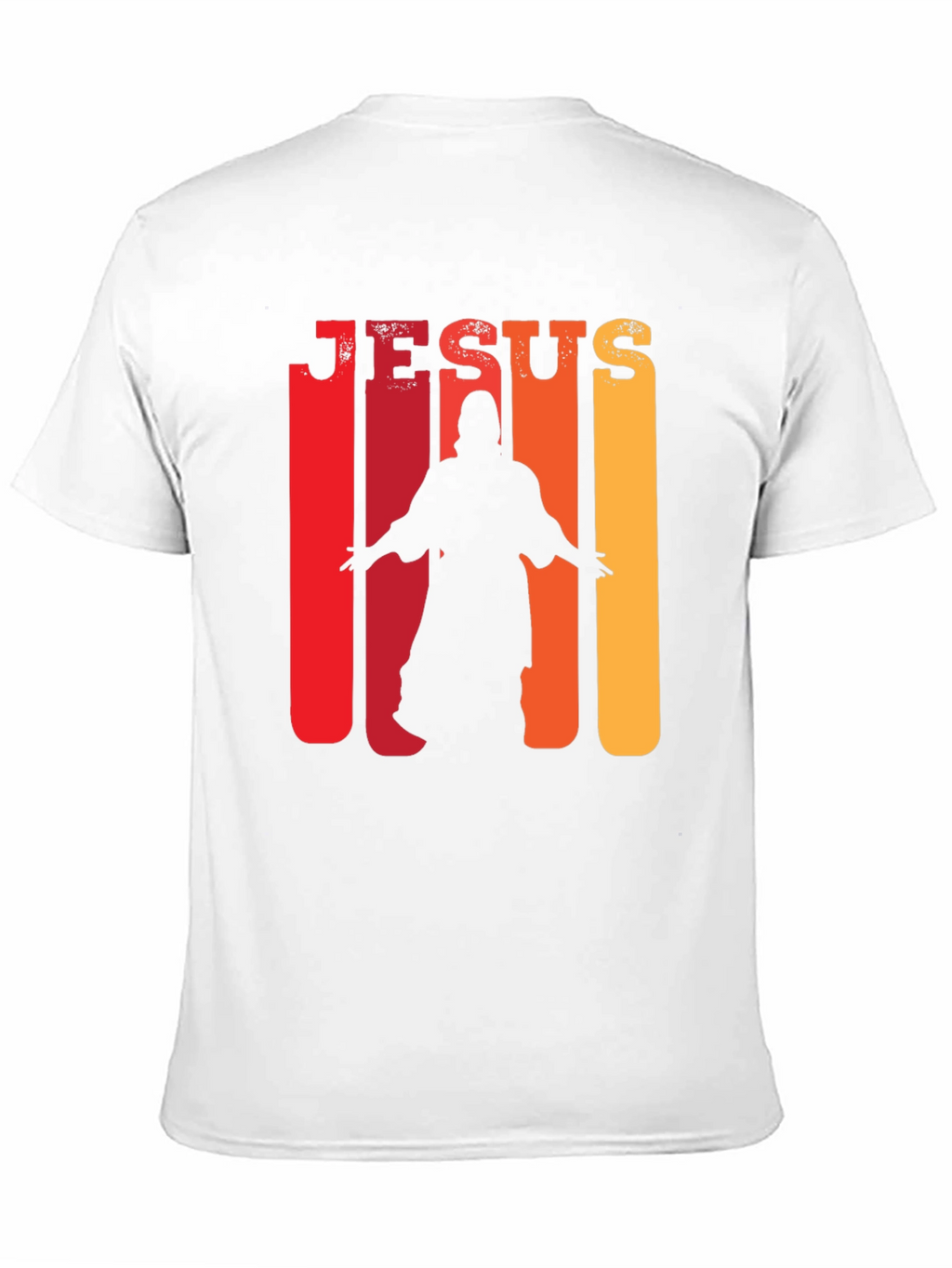 Jesus Silhouette Retro T-Shirt - Christian Faith Tee