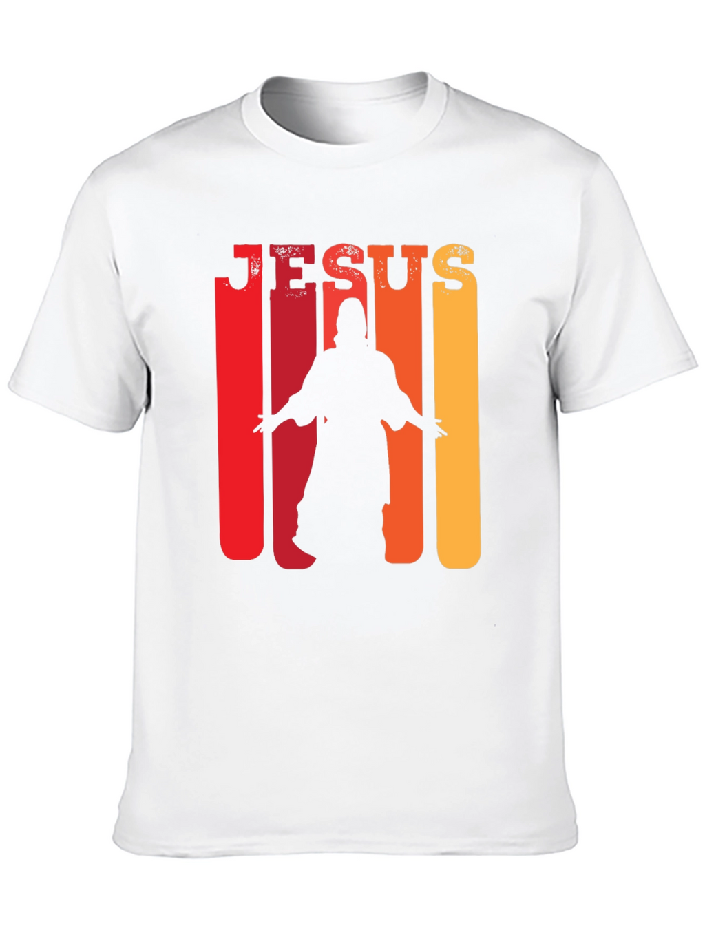 Jesus Silhouette Retro T-Shirt - Christian Faith Tee