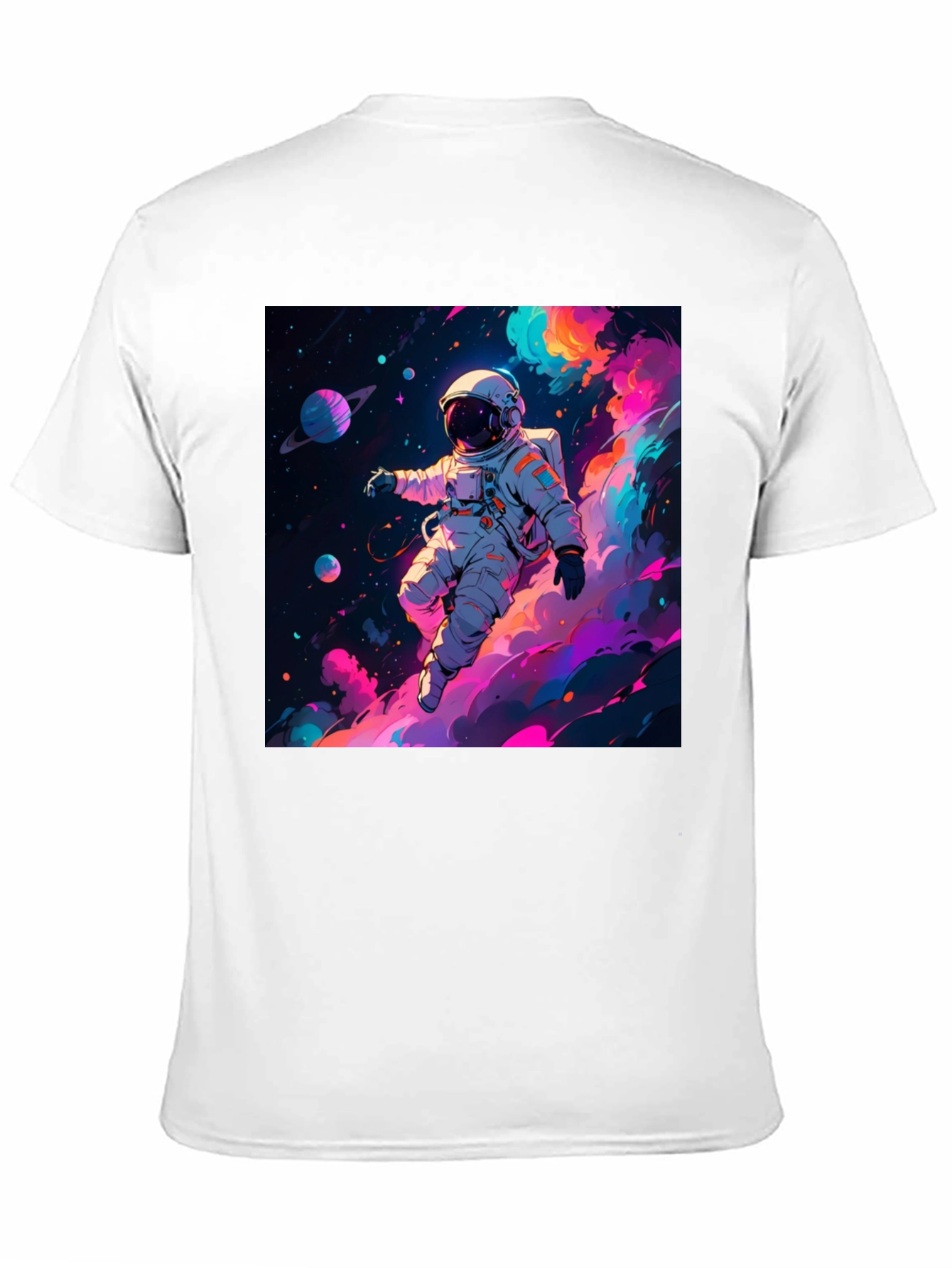 Astronaut Galaxy Print T-Shirt