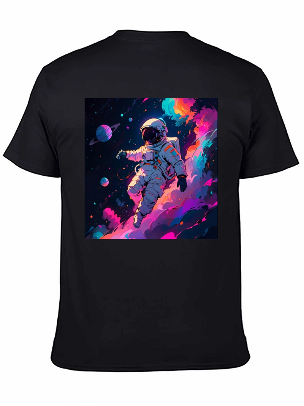Astronaut Galaxy Print T-Shirt