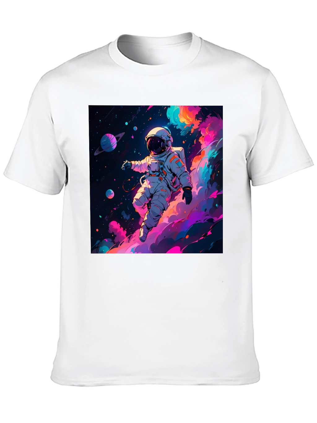 Astronaut Galaxy Print T-Shirt