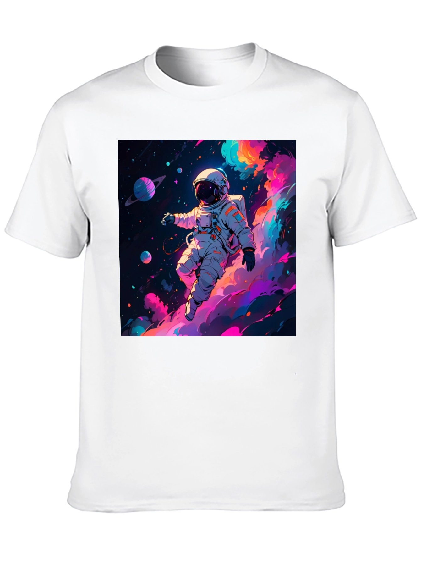 Astronaut Galaxy Print T-Shirt