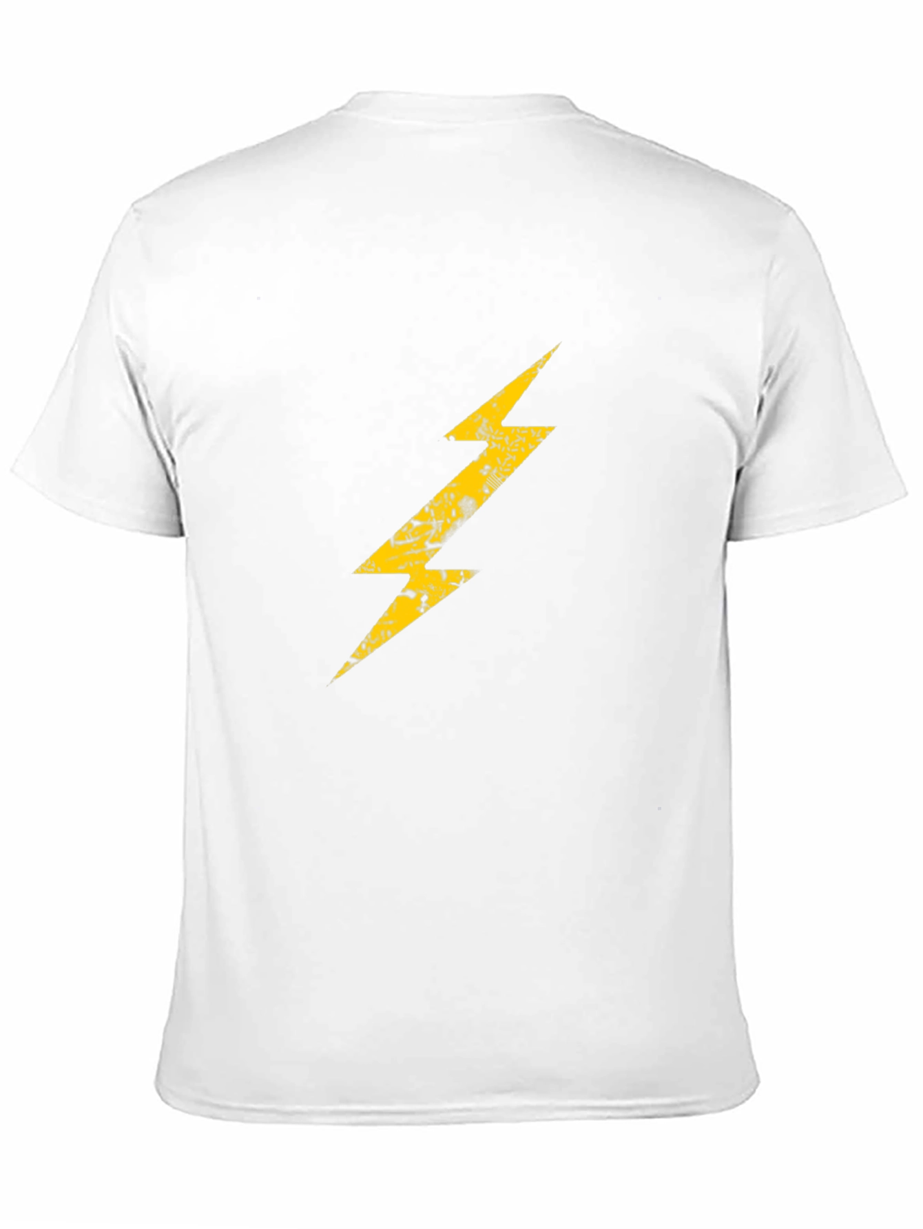 Black T-Shirt with Lightning Bolt Graphic Print