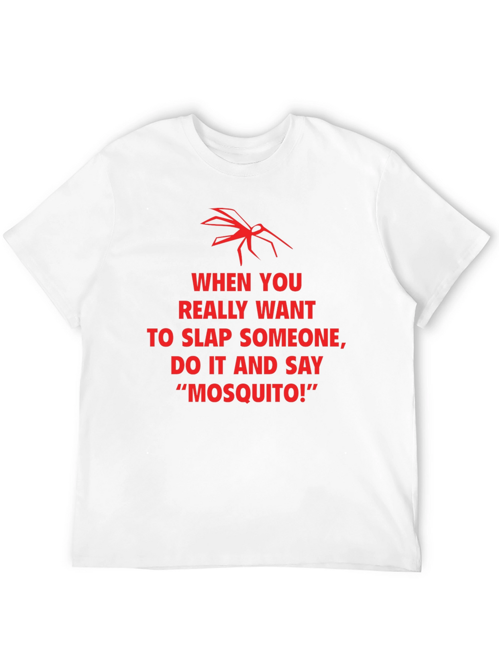 Funny Mosquito Slap Graphic T-Shirt