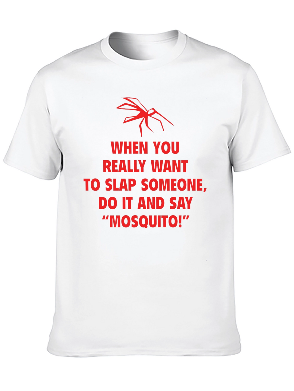 Funny Mosquito Slap Graphic T-Shirt