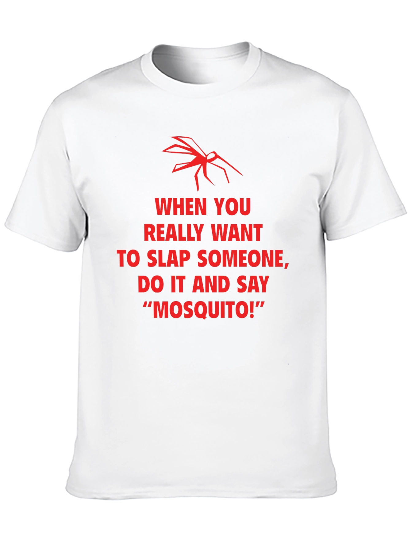 Funny Mosquito Slap Graphic T-Shirt