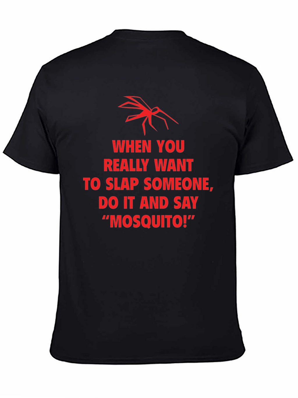 Funny Mosquito Slap Graphic T-Shirt