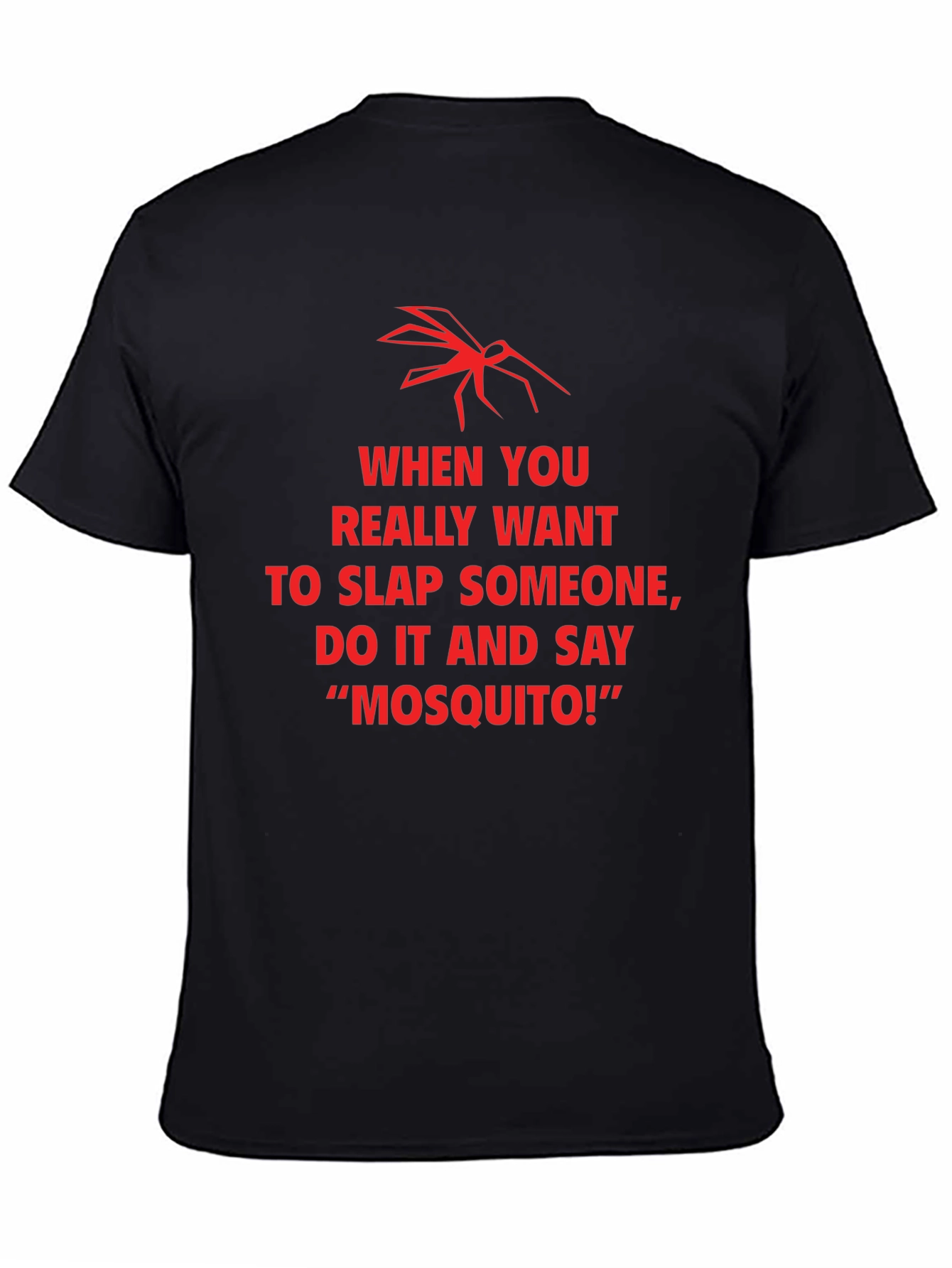 Funny Mosquito Slap Graphic T-Shirt
