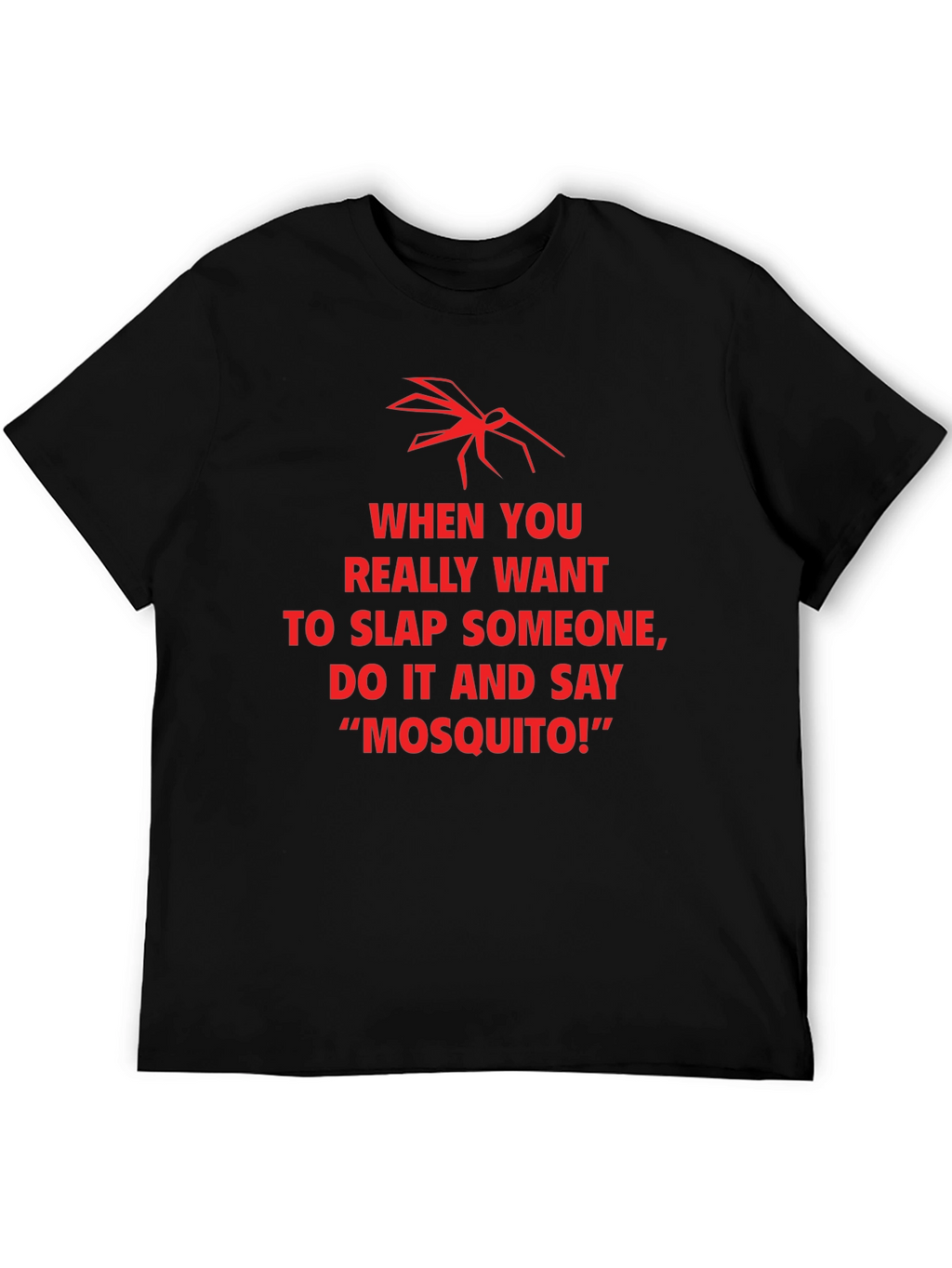 Funny Mosquito Slap Graphic T-Shirt