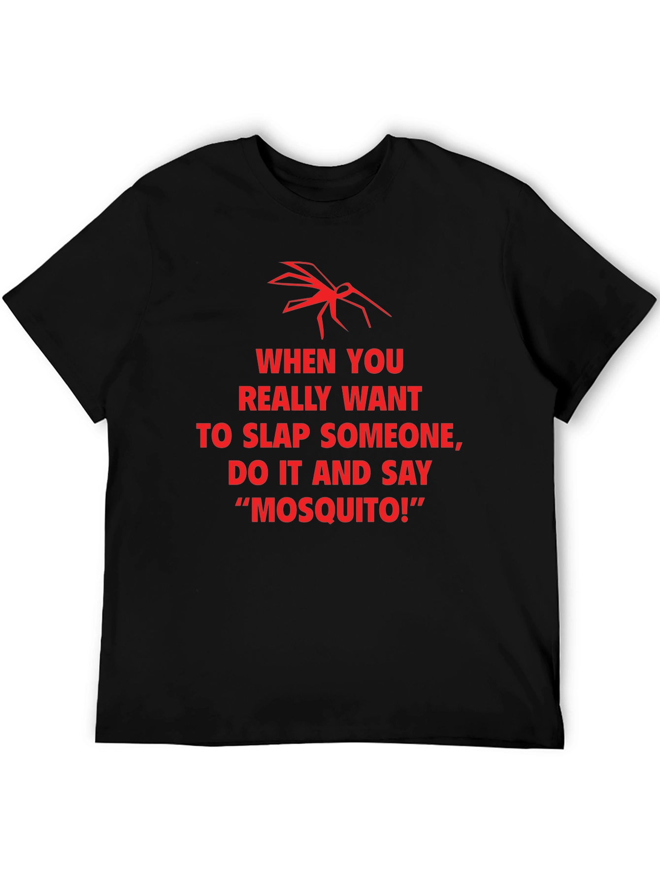 Funny Mosquito Slap Graphic T-Shirt