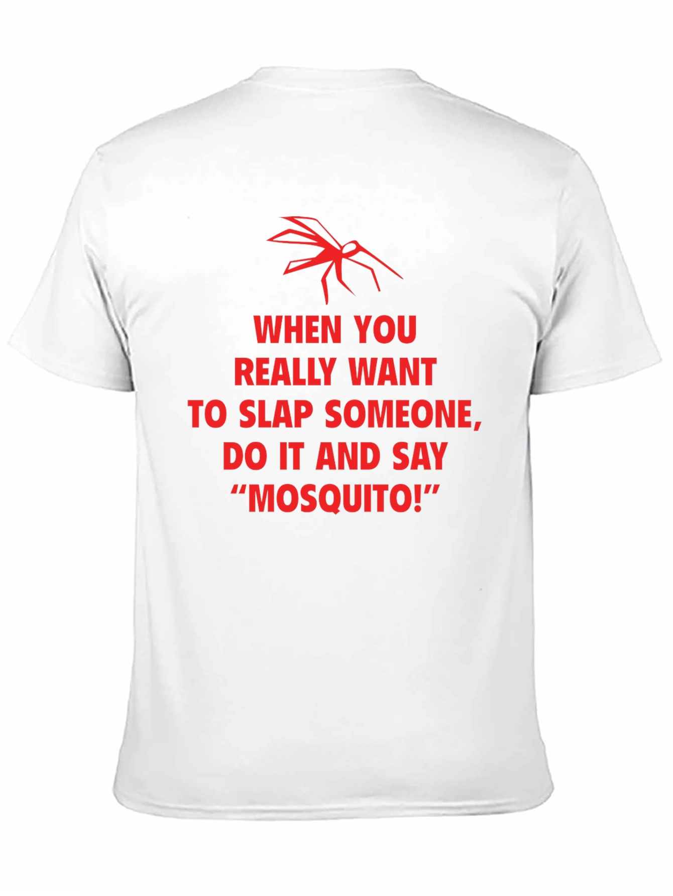 Funny Mosquito Slap Graphic T-Shirt