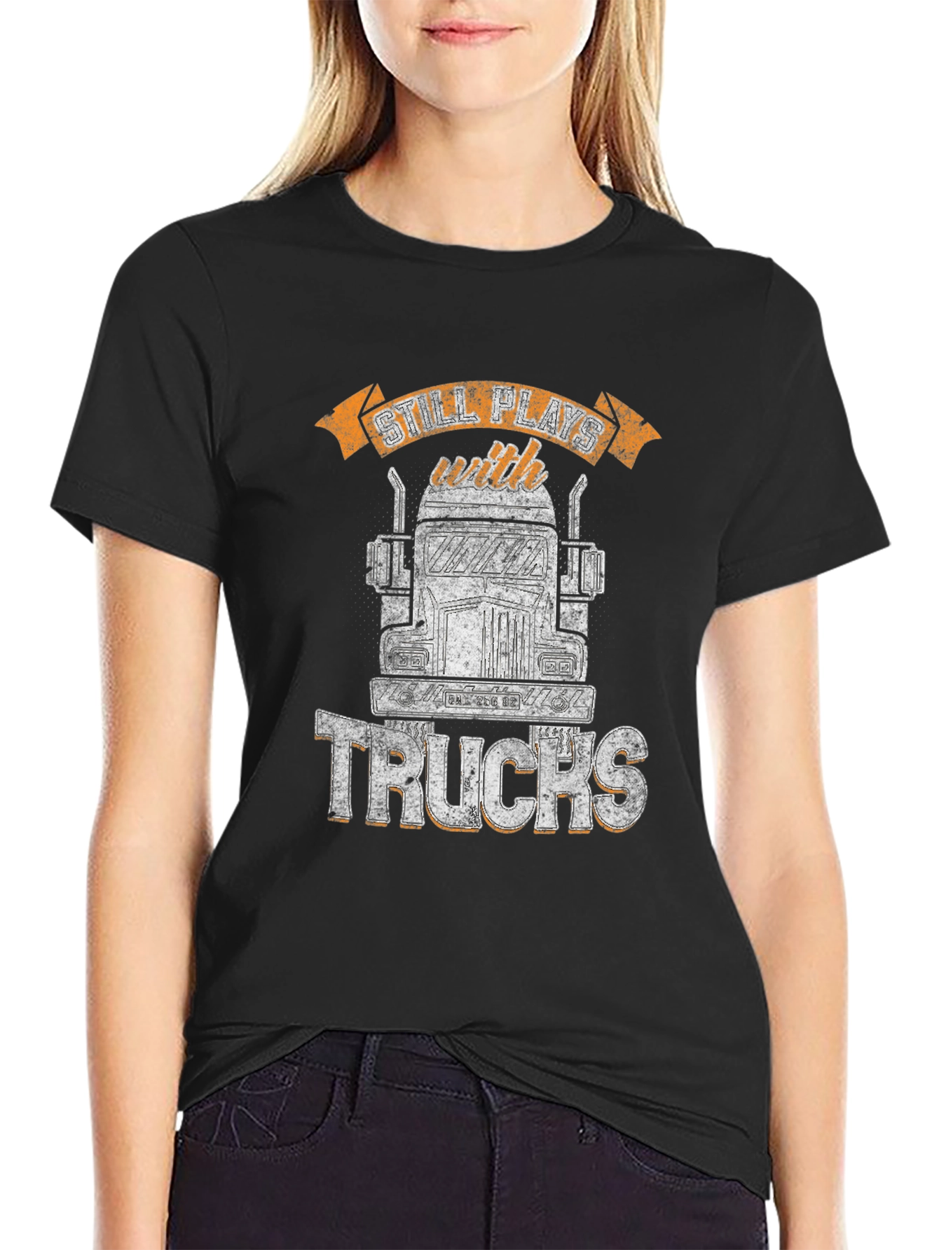 Still Plays with Trucks Graphic Tee