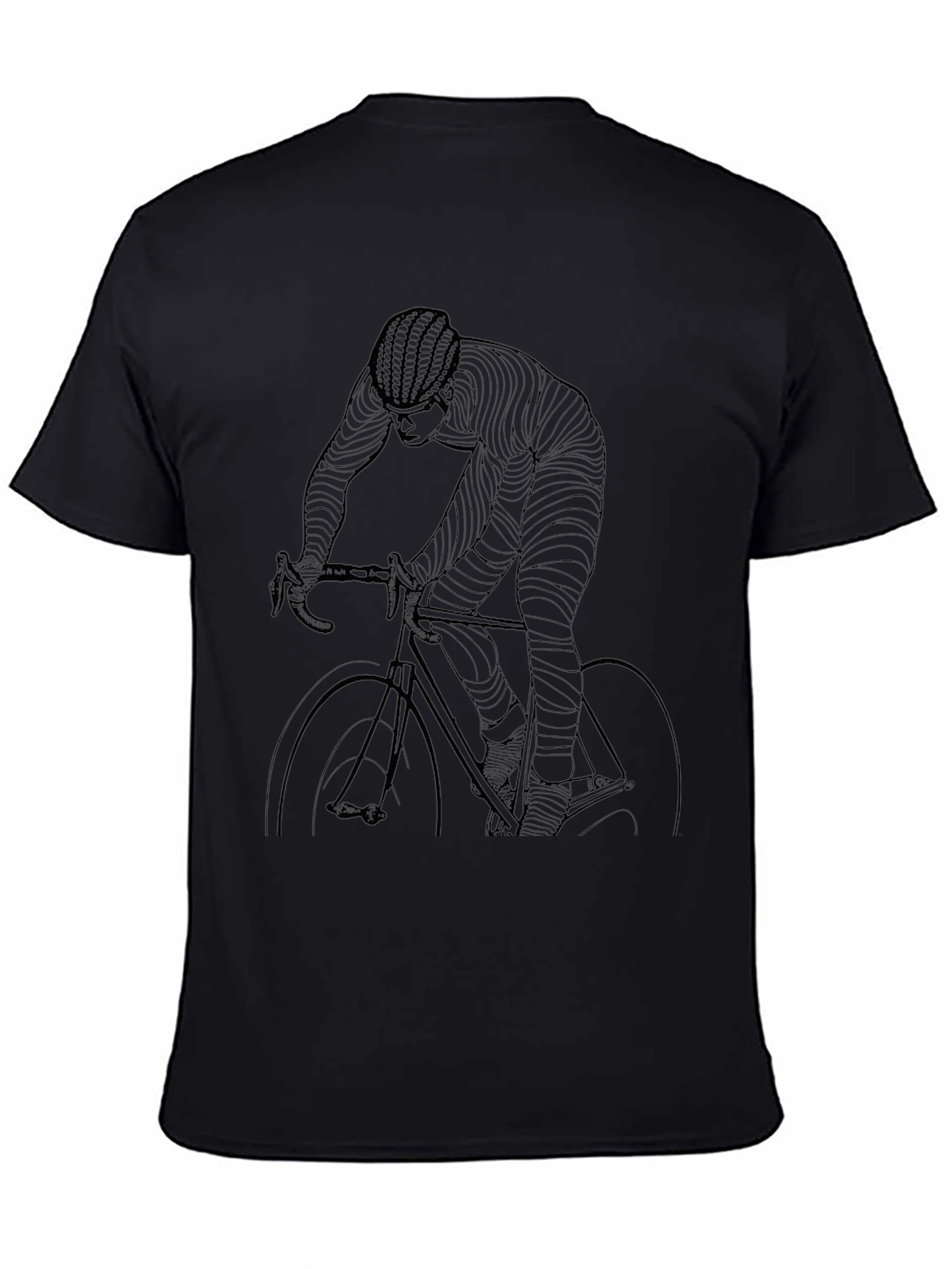 Cyclist Line Art T-Shirt - Stylish & Unique Graphic Tee