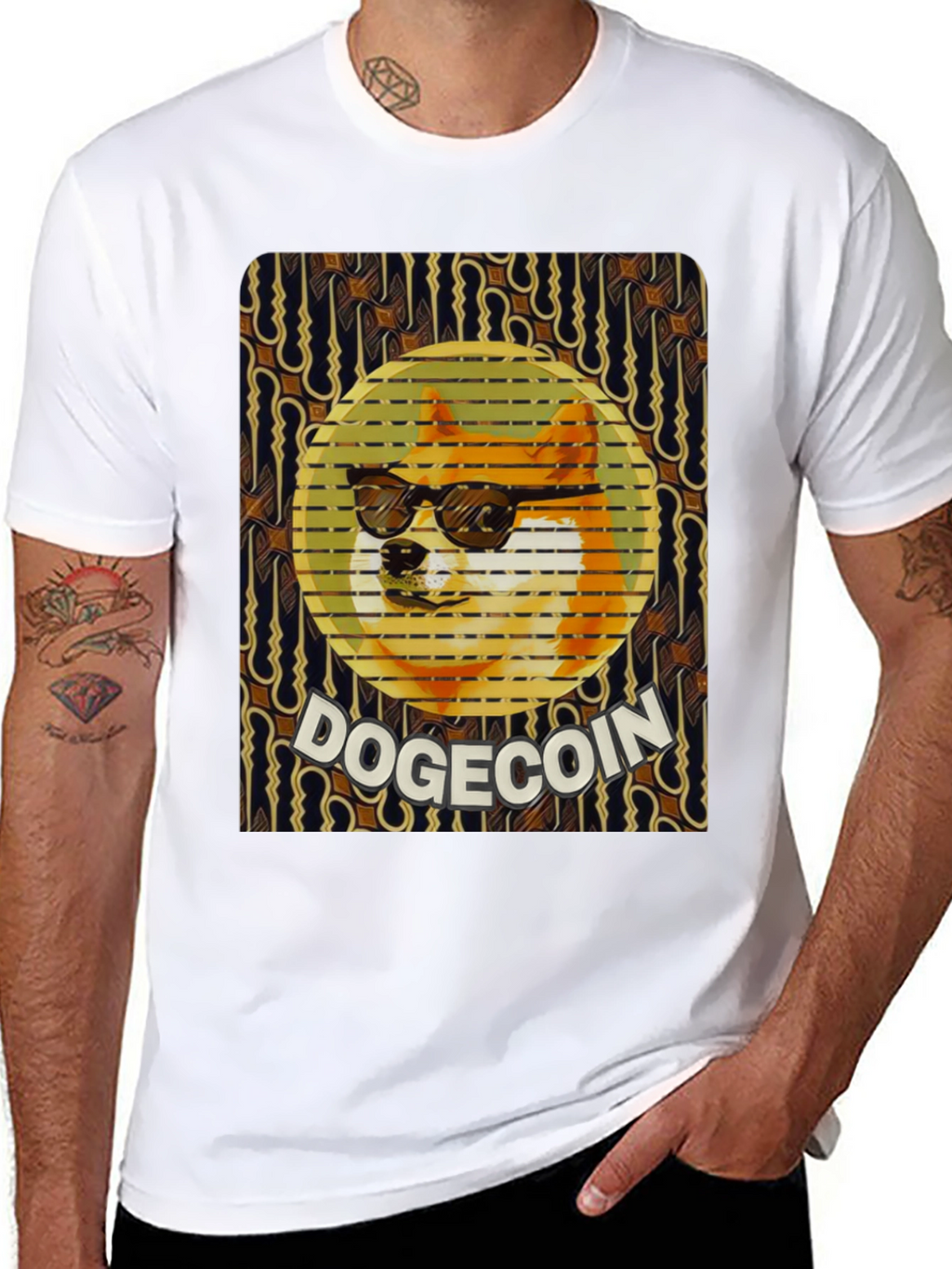 Doge Coin Graphic Tee - Crypto Meme Shirt