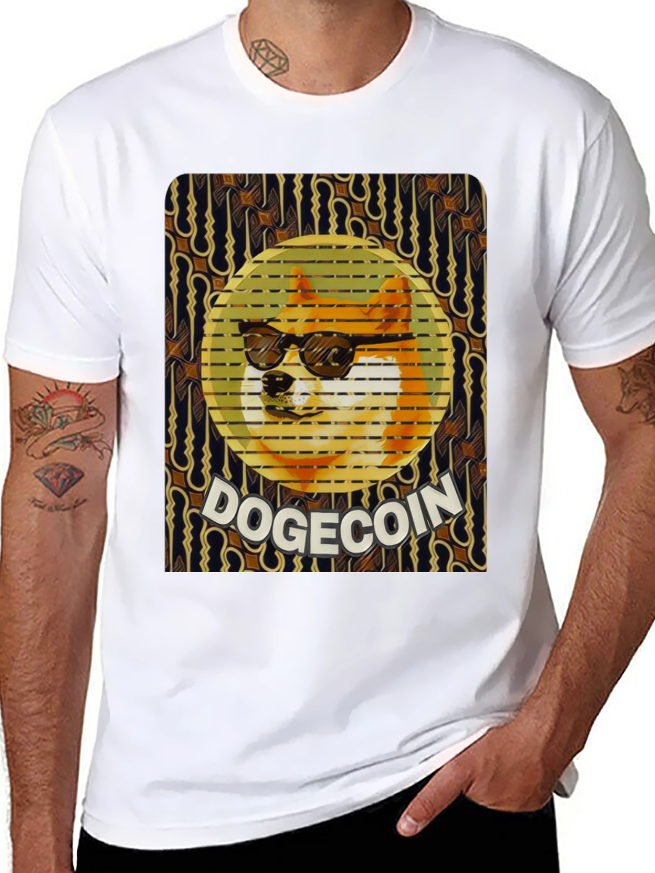 Doge Coin Graphic Tee - Crypto Meme Shirt