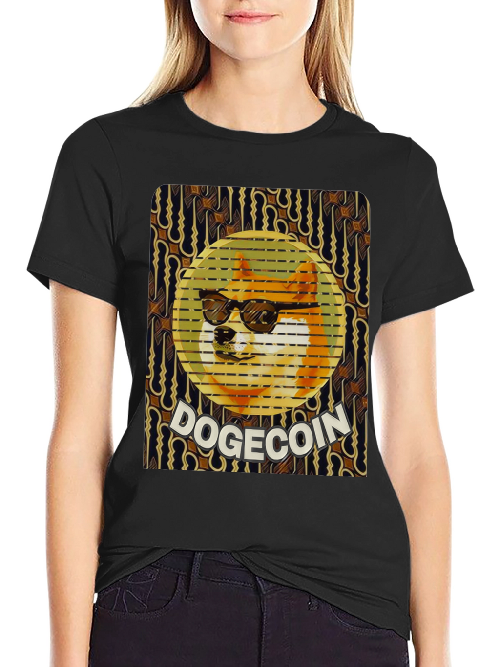 Doge Coin Graphic Tee - Crypto Meme Shirt