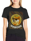 Doge Coin Graphic Tee - Crypto Meme Shirt