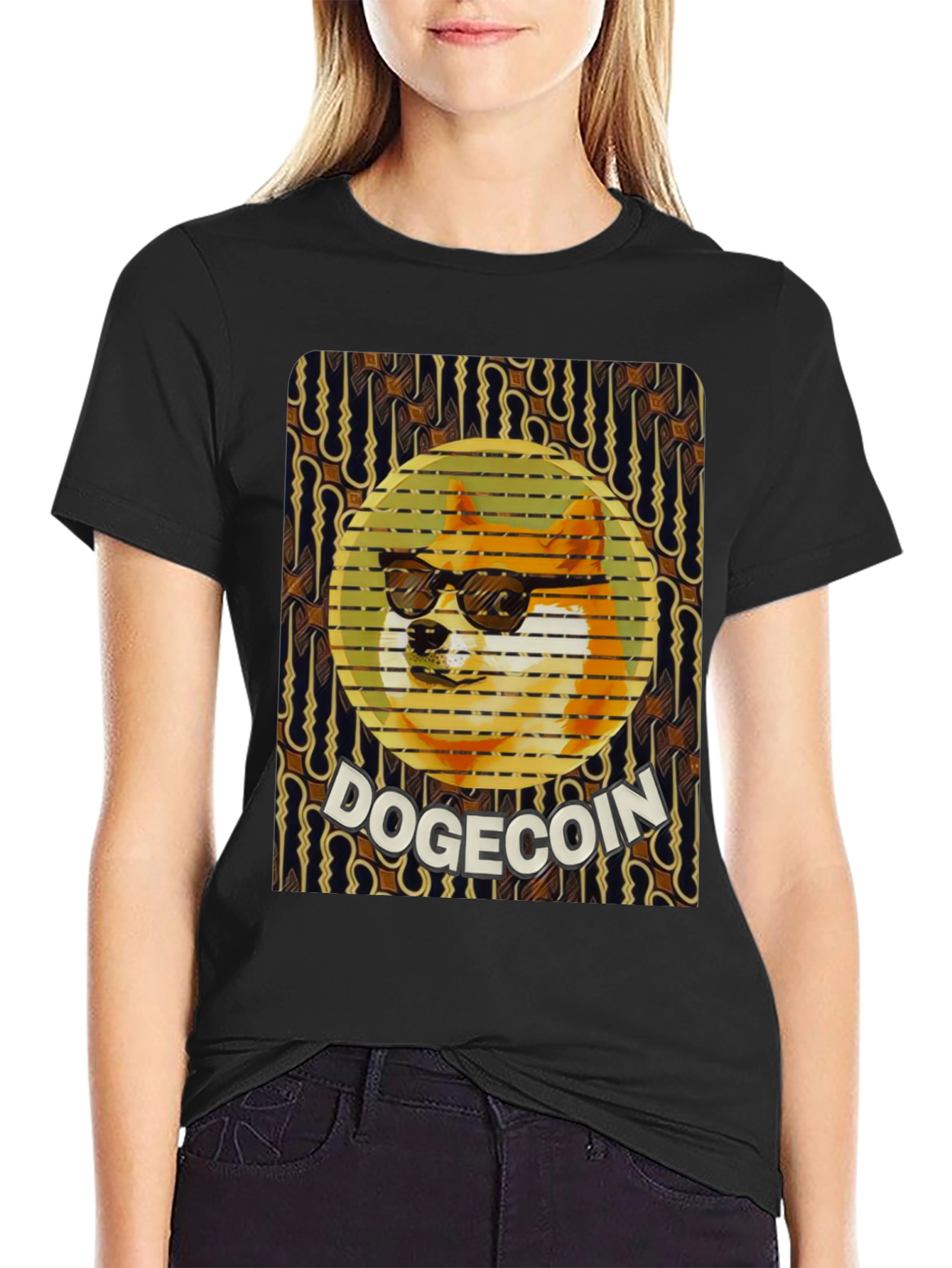 Doge Coin Graphic Tee - Crypto Meme Shirt