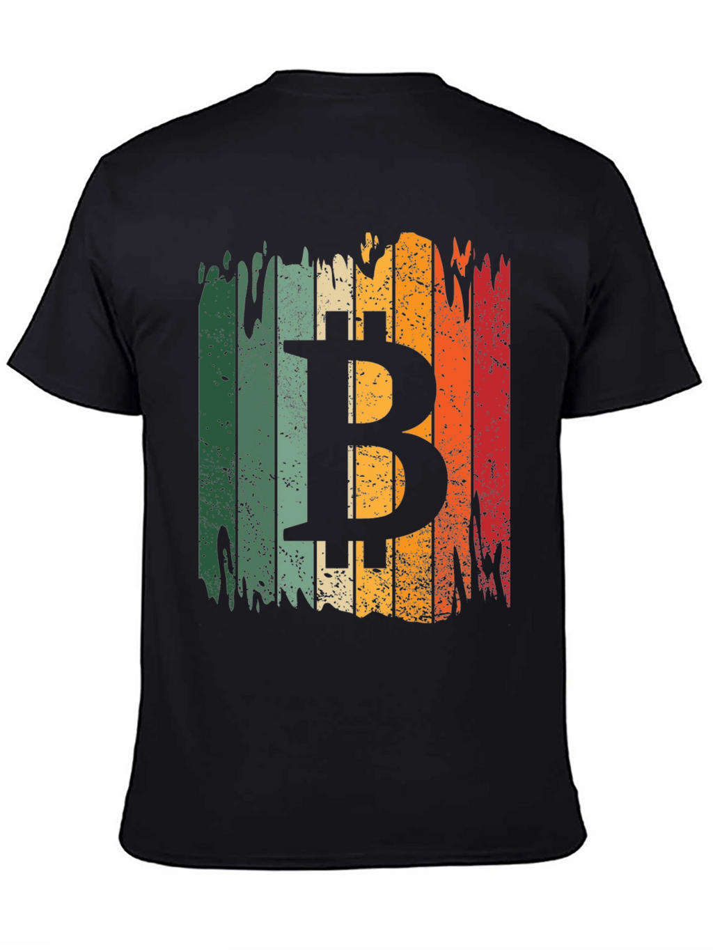 Bitcoin Retro Style T-Shirt - Black