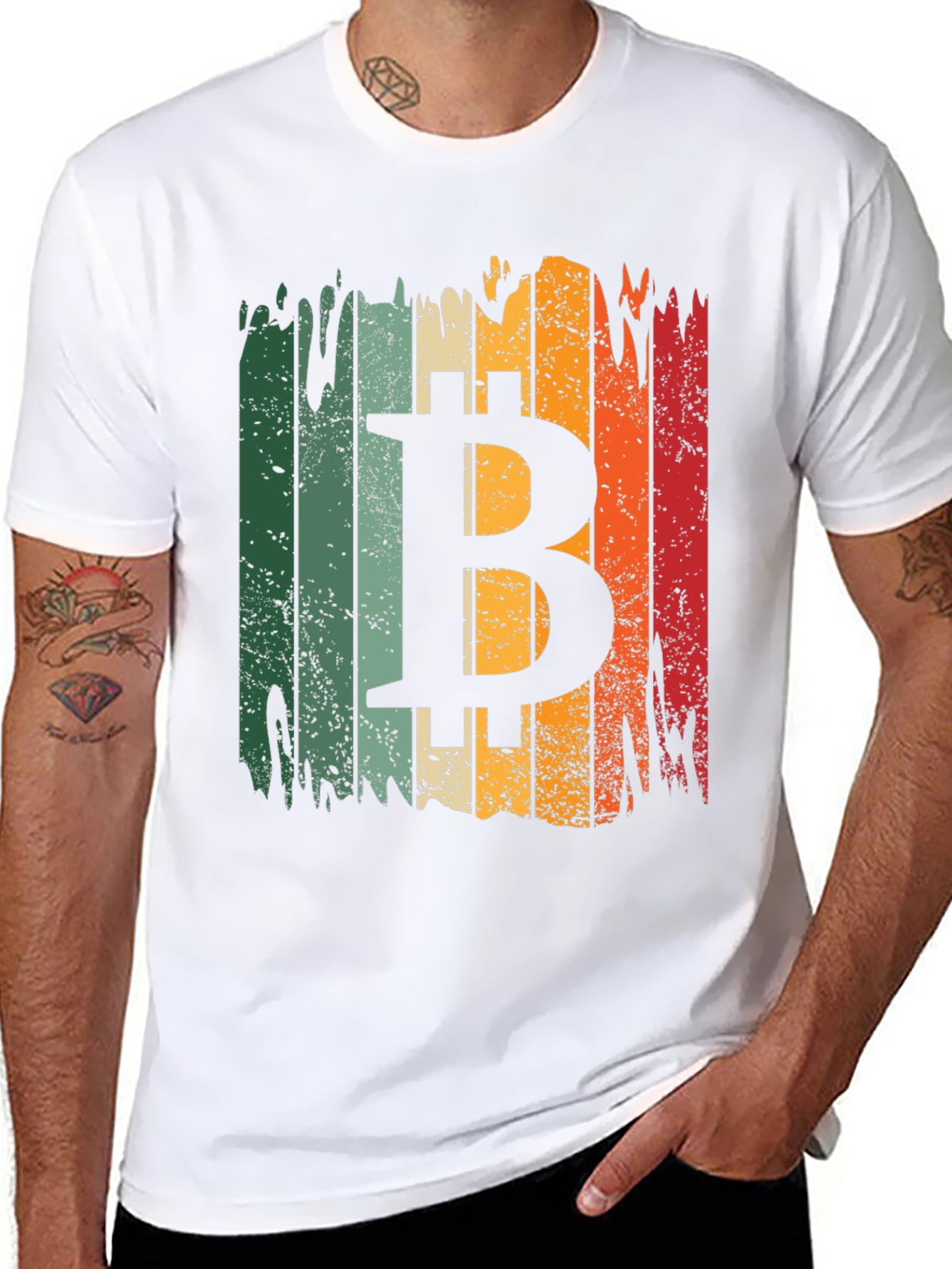 Bitcoin Retro Style T-Shirt - Black