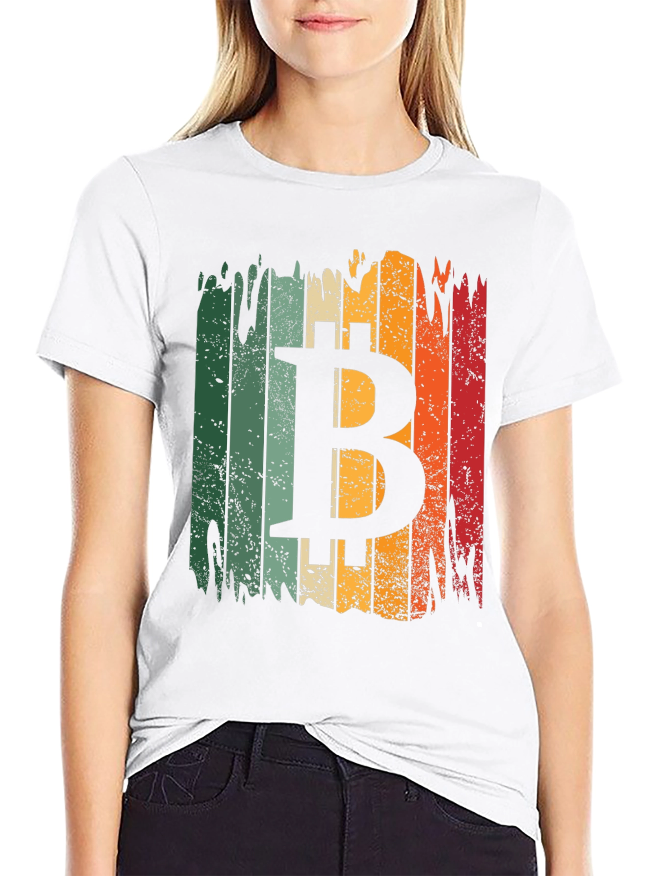 Bitcoin Retro Style T-Shirt - Black