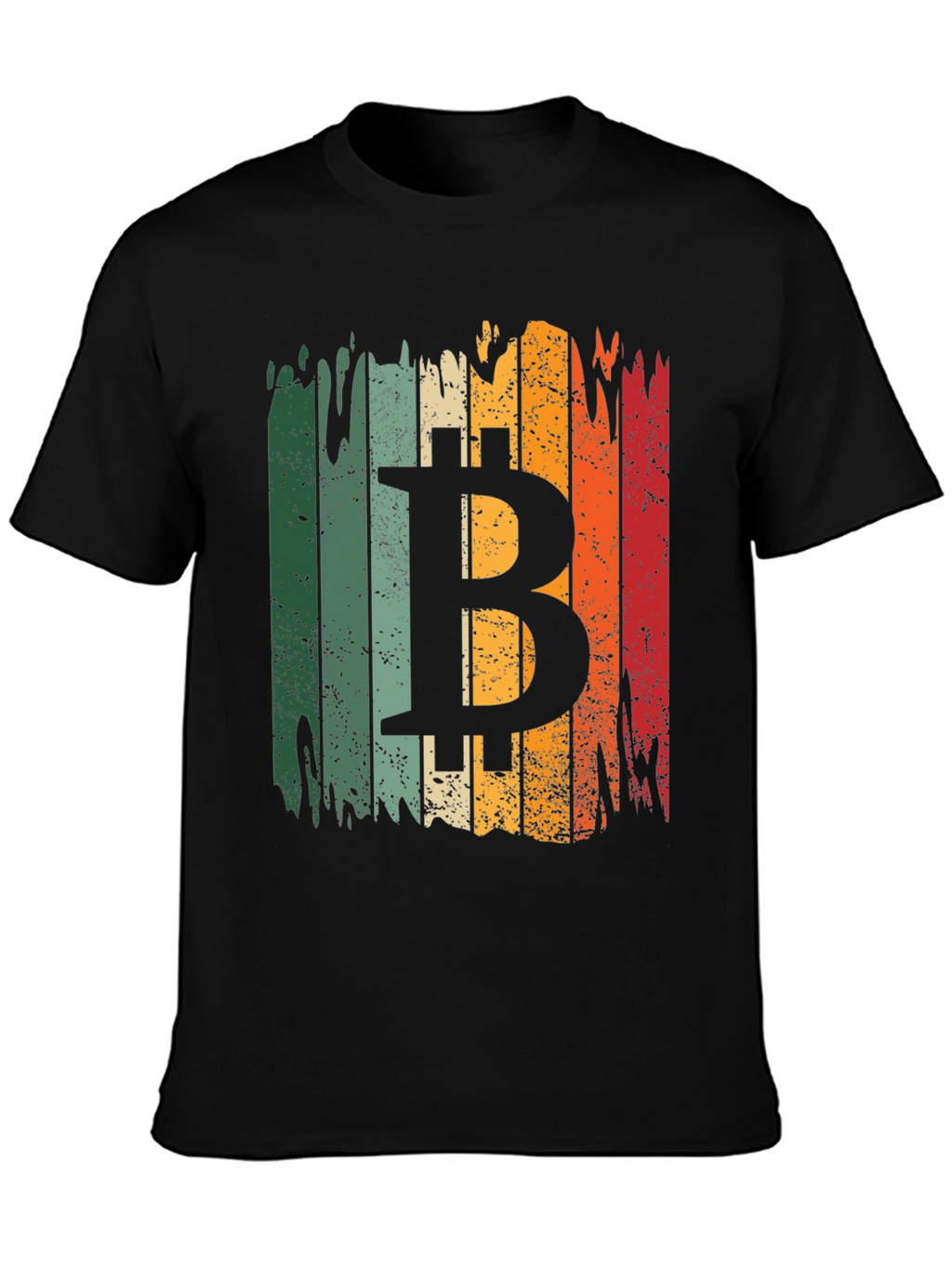 Bitcoin Retro Style T-Shirt - Black