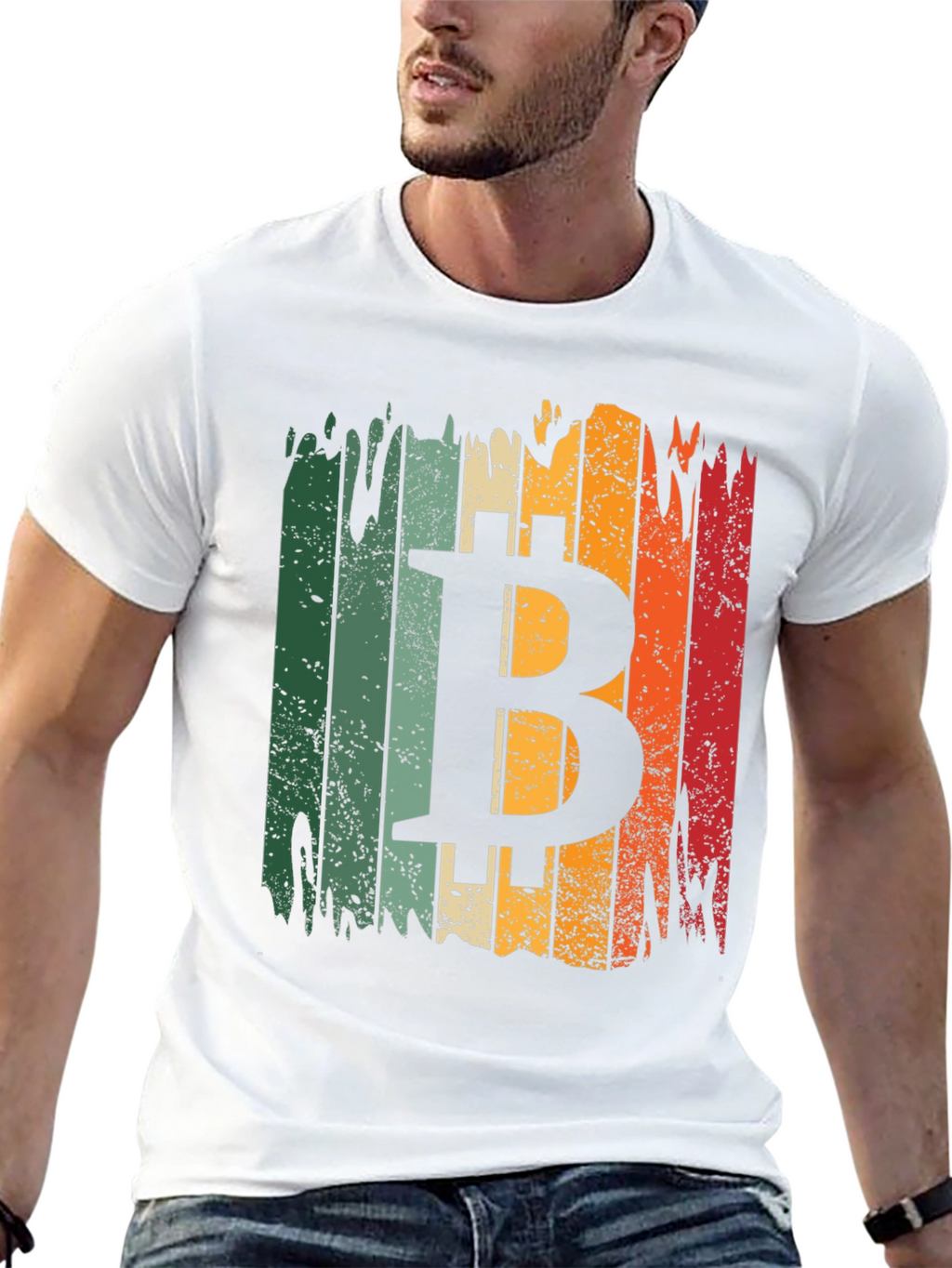 Bitcoin Retro Style T-Shirt - Black