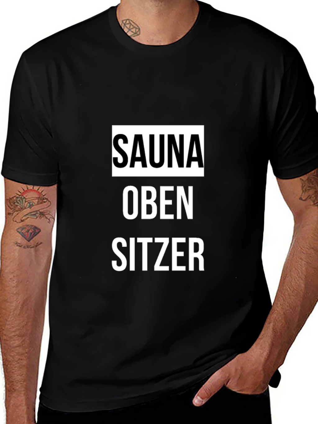 Sauna Oben Sitzer Graphic Tee