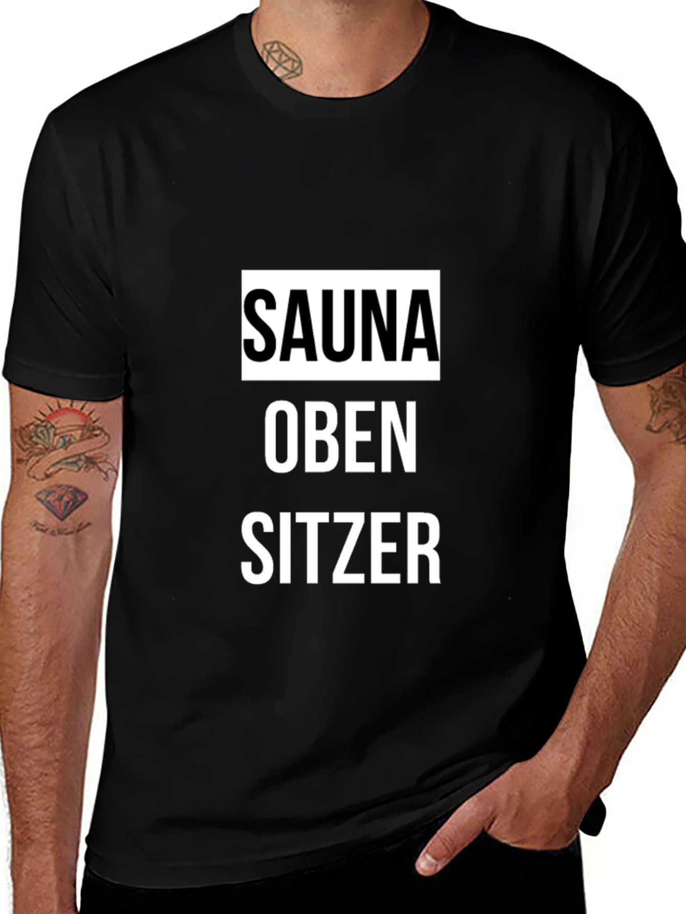 Sauna Oben Sitzer Graphic Tee