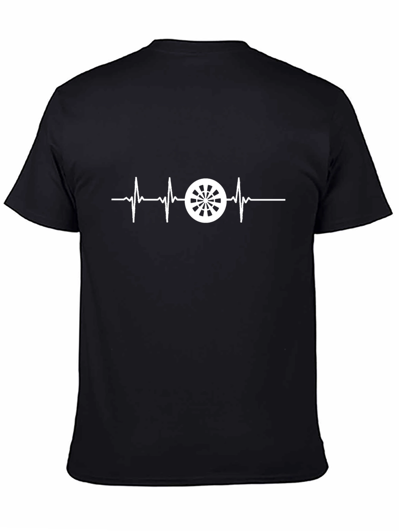 Darts Heartbeat T-Shirt - Black Graphic Tee