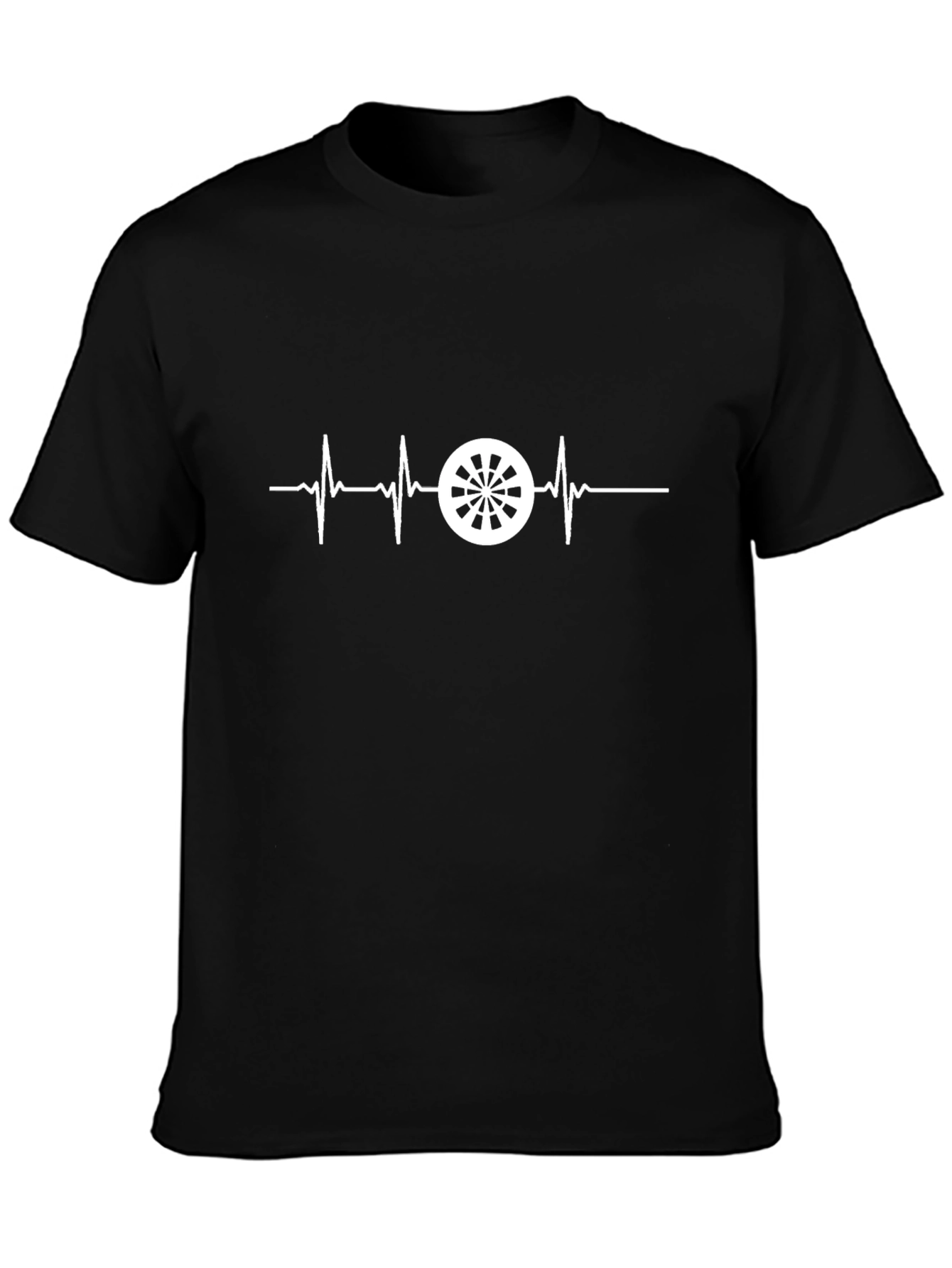 Darts Heartbeat T-Shirt - Black Graphic Tee