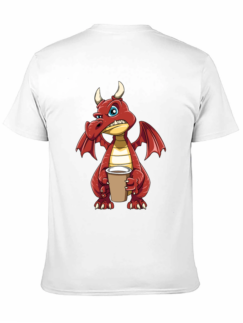 Grumpy Dragon Coffee T-Shirt - Soft Cotton Tee