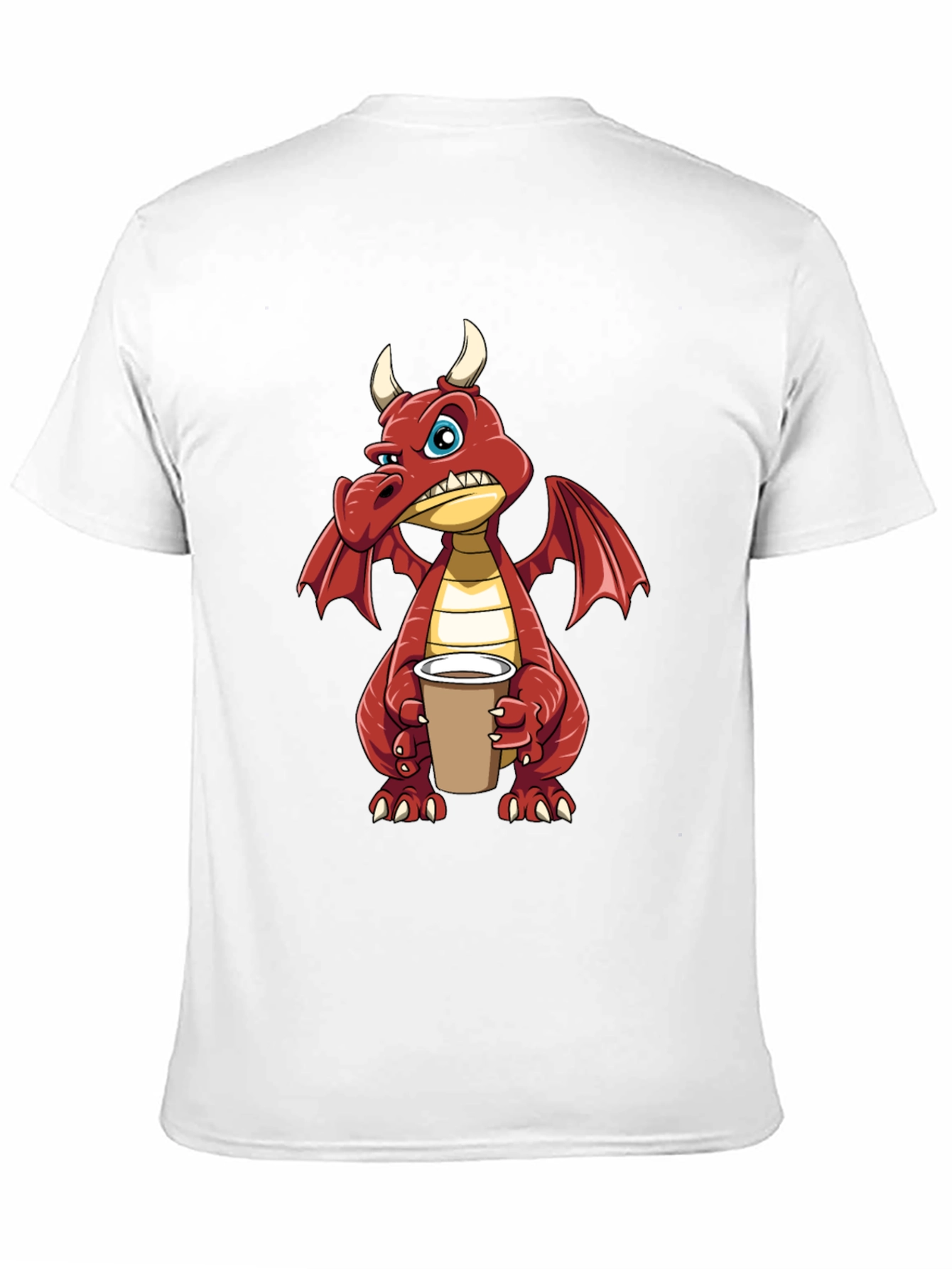 Grumpy Dragon Coffee T-Shirt - Soft Cotton Tee