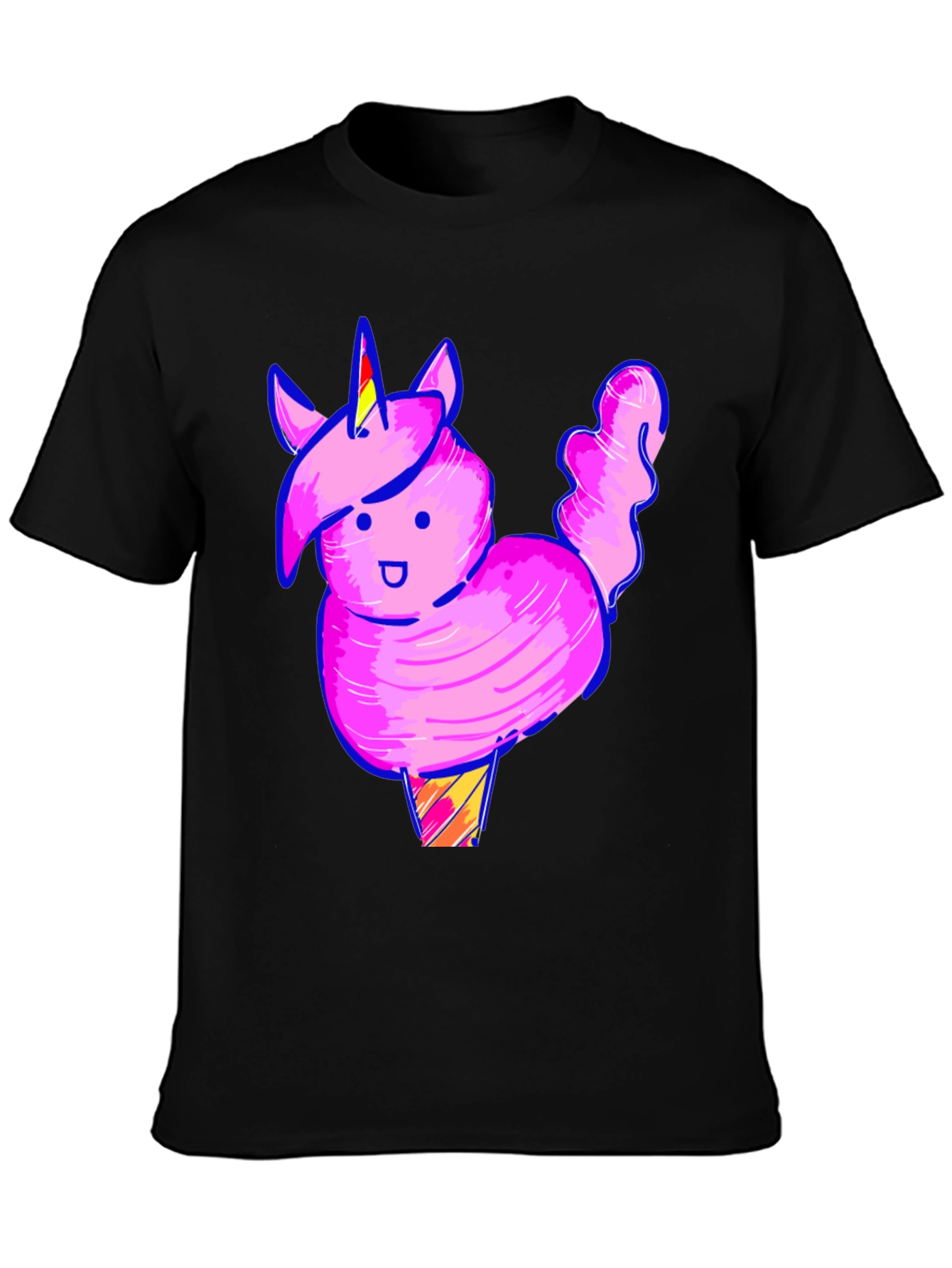 Cotton Candy Unicorn T-Shirt - Novelty Graphic Tee