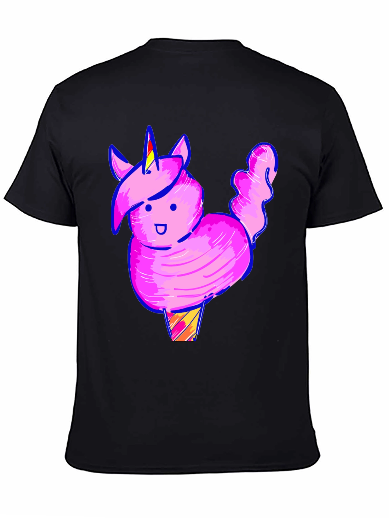 Cotton Candy Unicorn T-Shirt - Novelty Graphic Tee