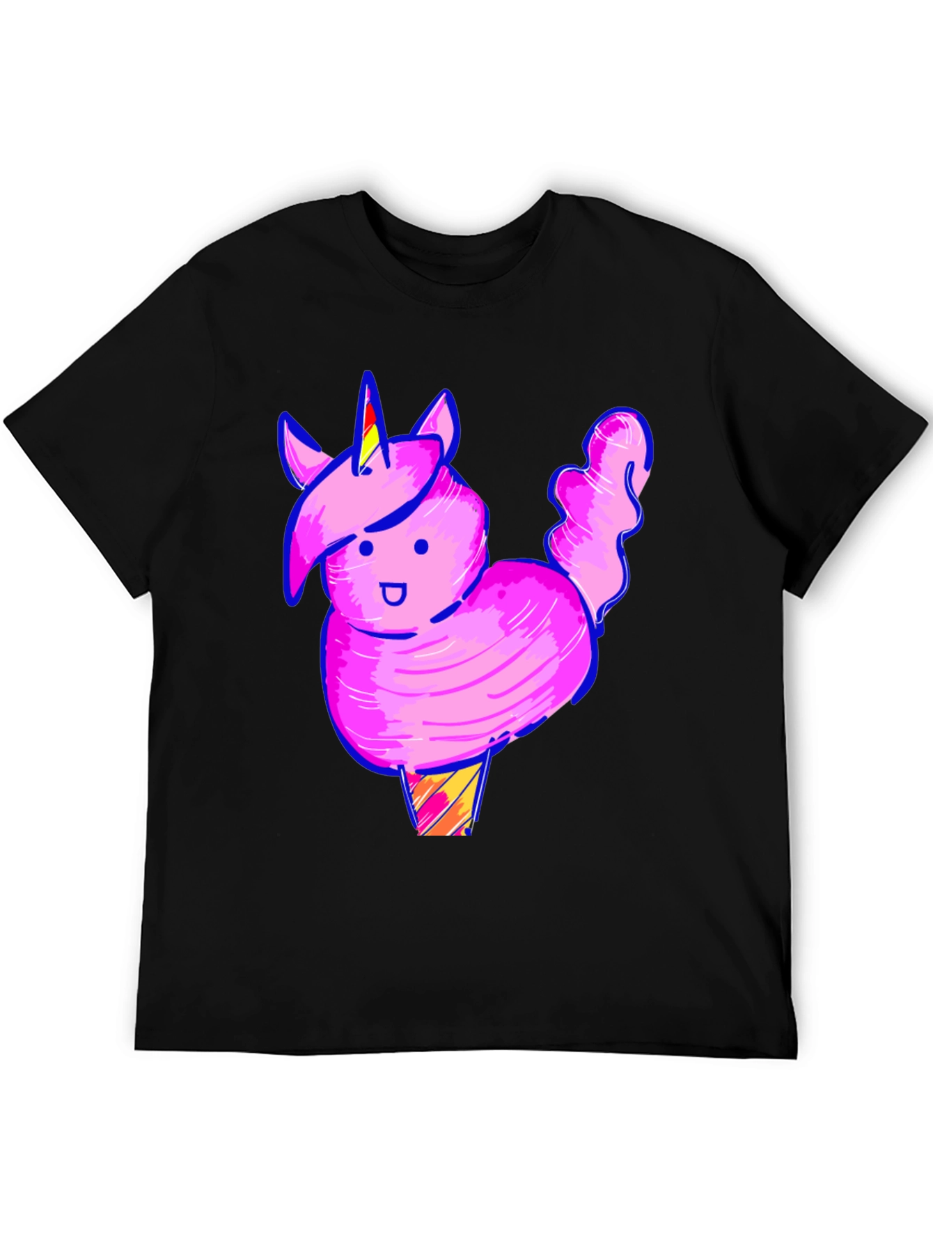 Cotton Candy Unicorn T-Shirt - Novelty Graphic Tee