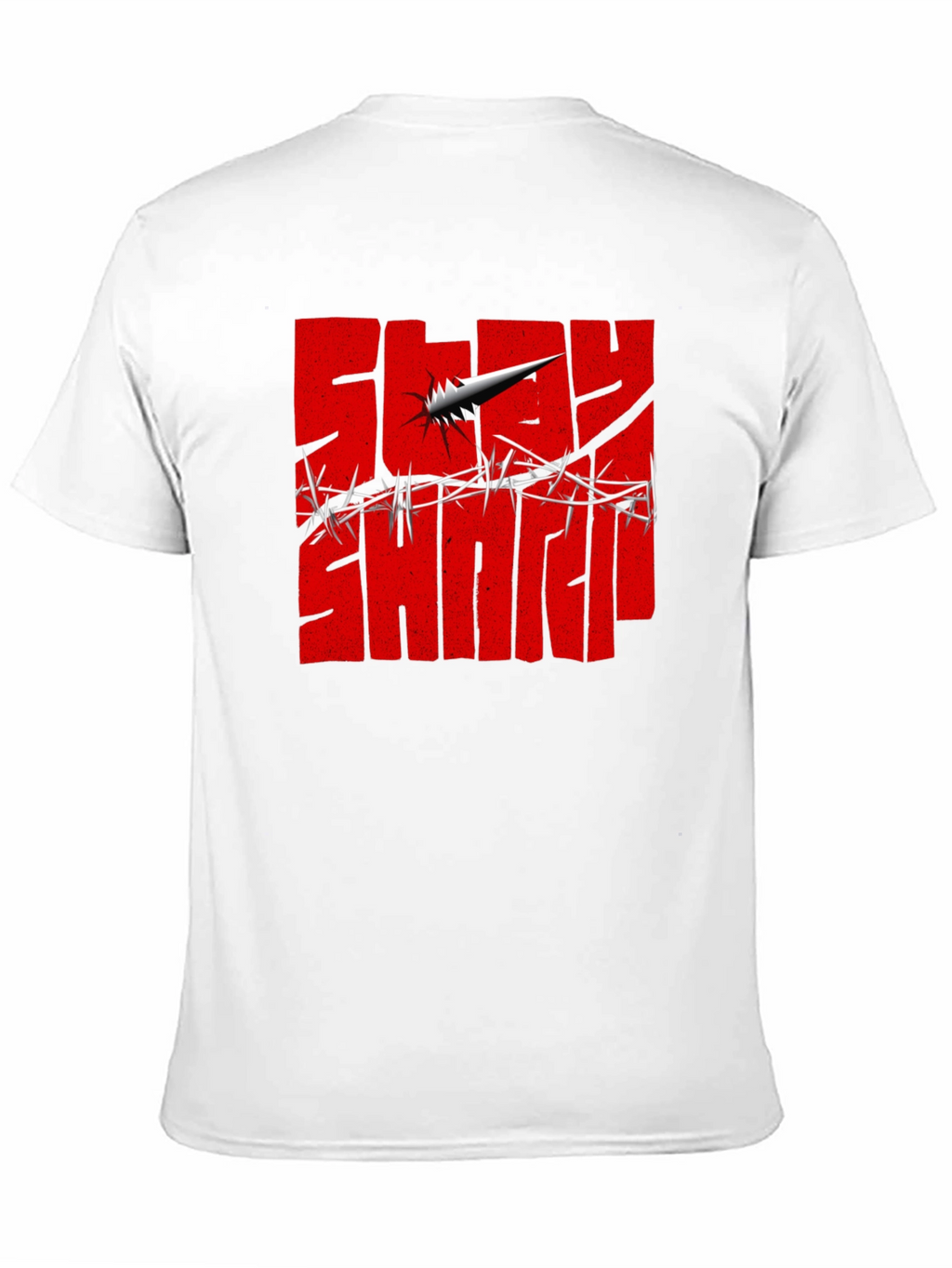 Stay Sharp Graphic Tee - Edgy Style