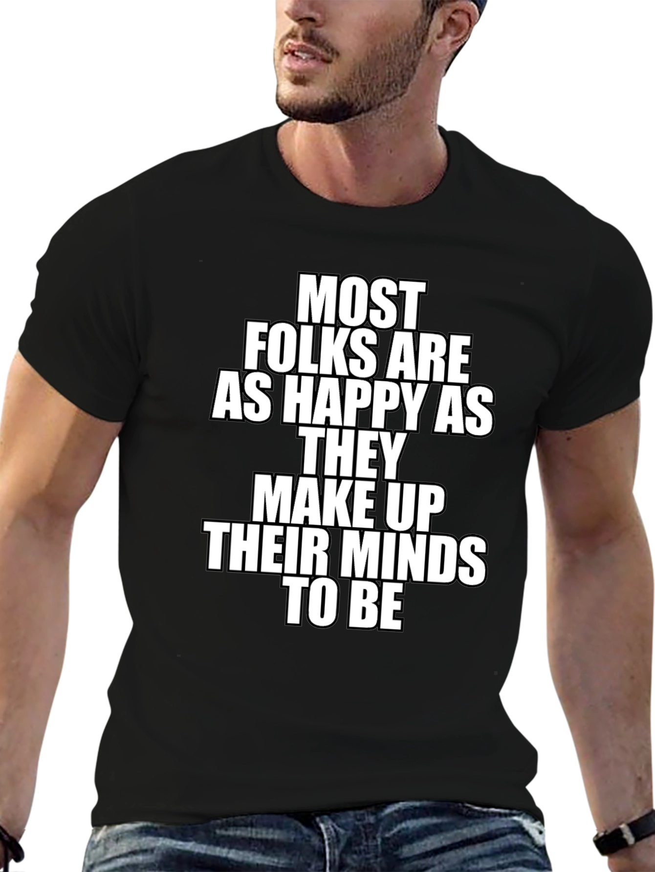 Happy Mindset Tee - Motivational T-Shirt