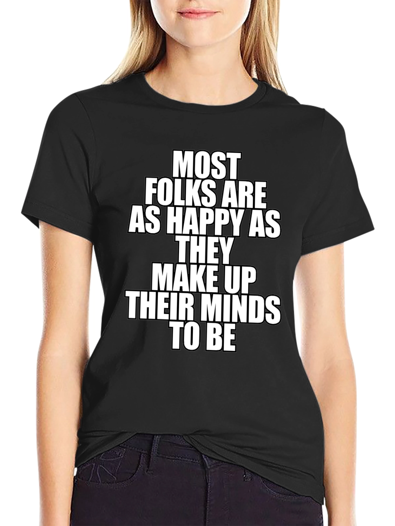 Happy Mindset Tee - Motivational T-Shirt
