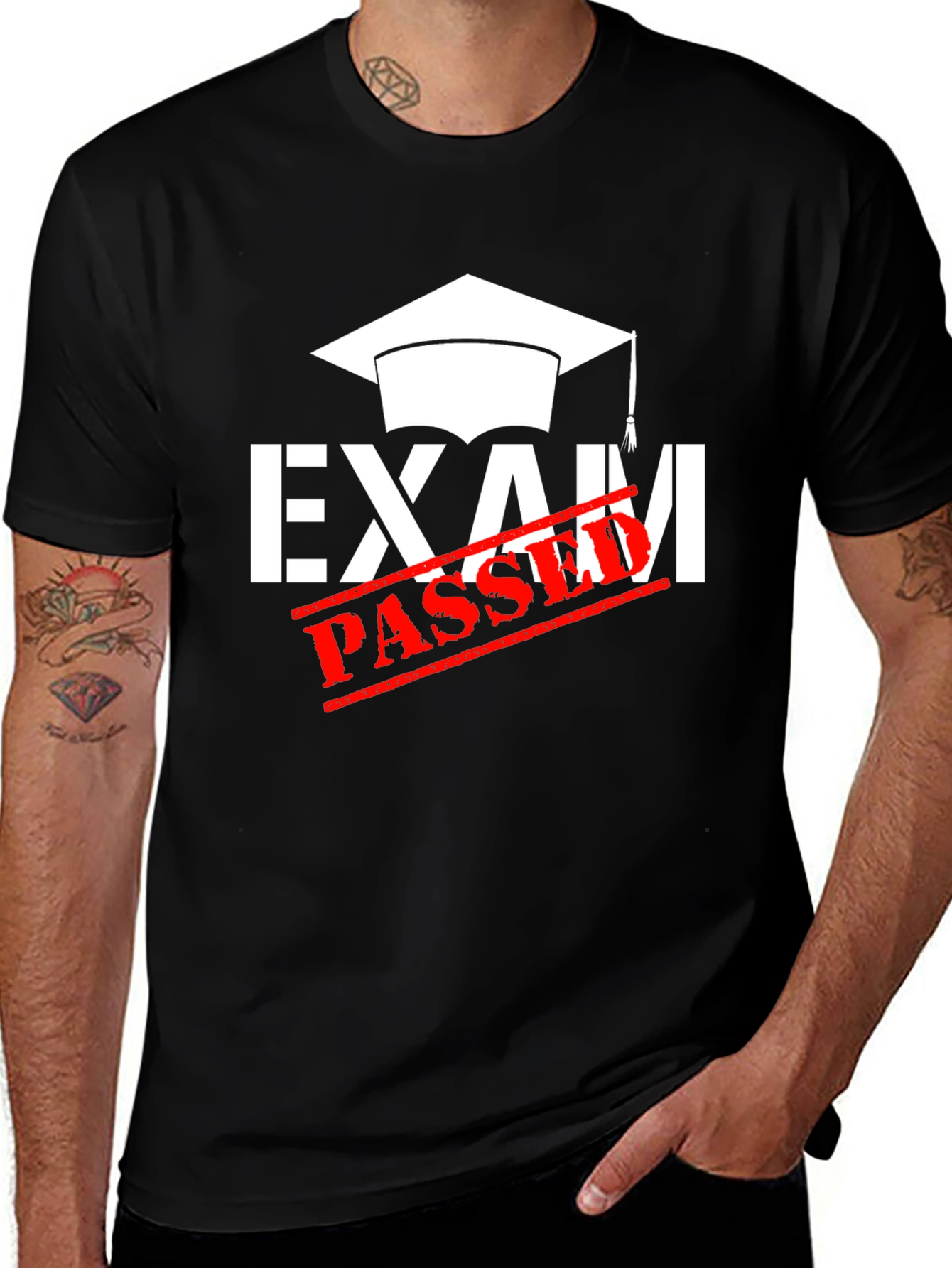 Exam Passed Graduation T-Shirt - Black