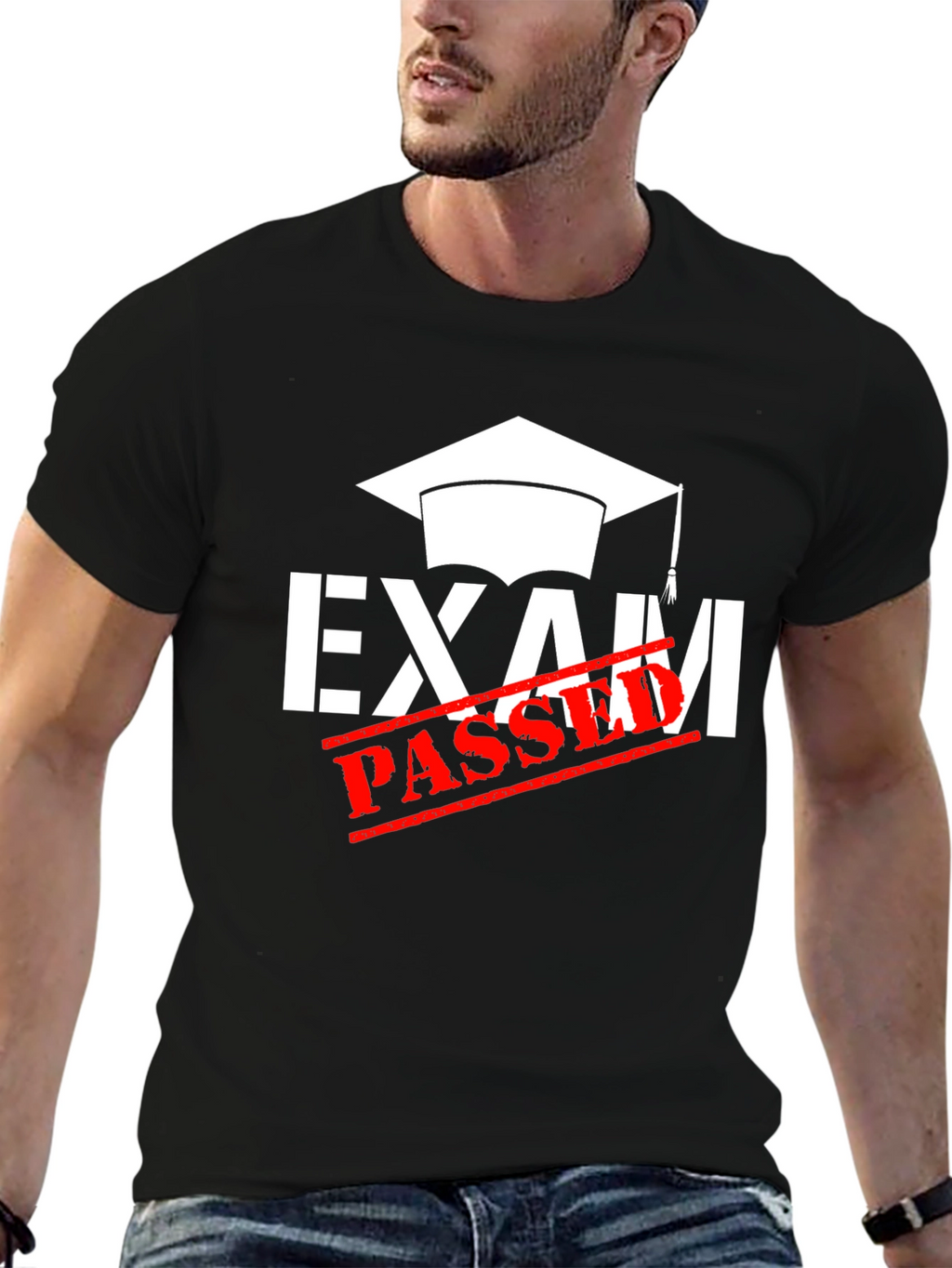 Exam Passed Graduation T-Shirt - Black