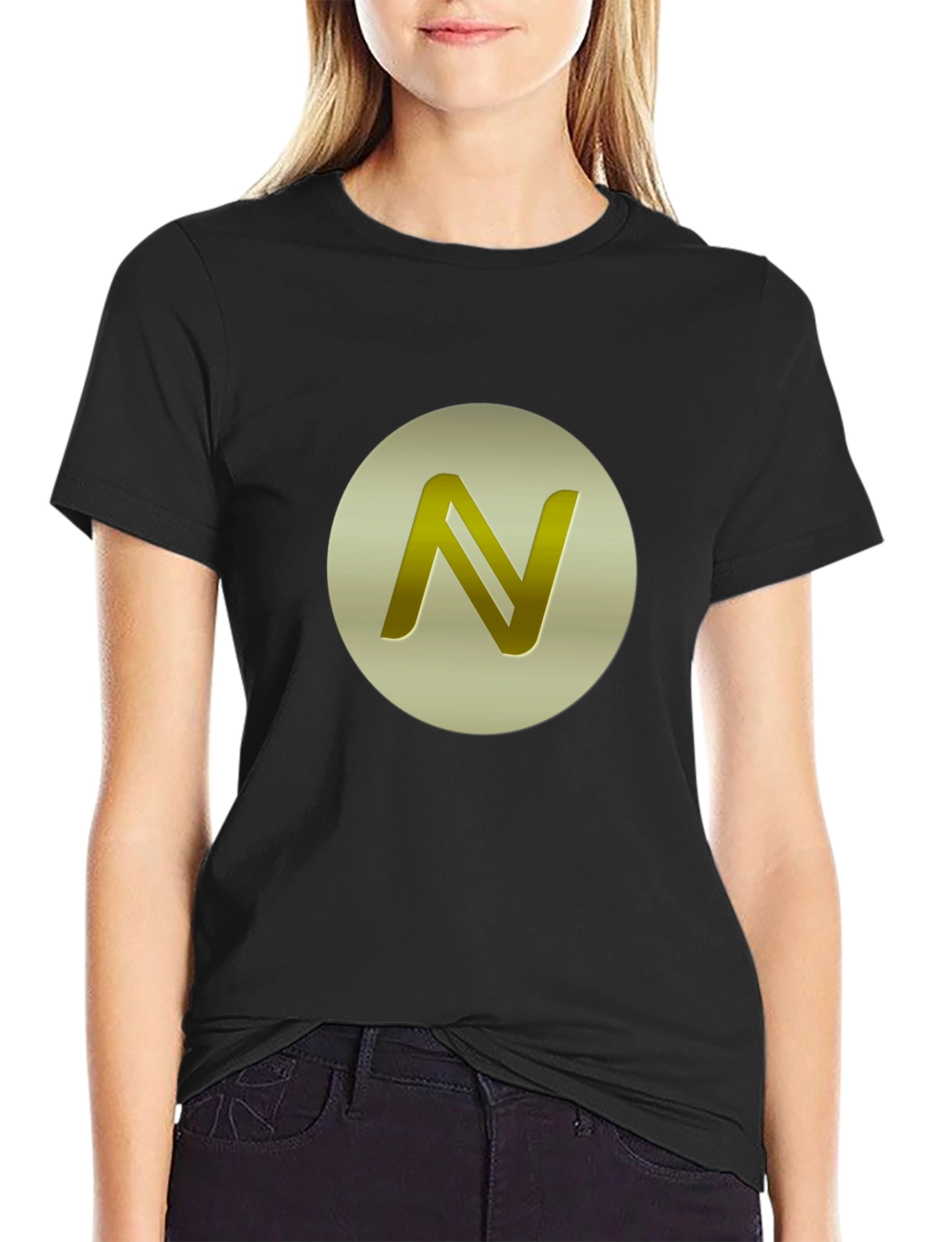 Gold N Logo Black T-Shirt