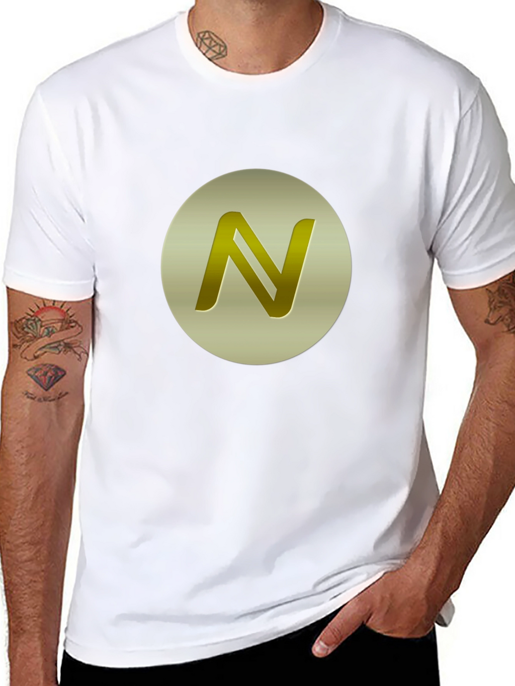 Gold N Logo Black T-Shirt