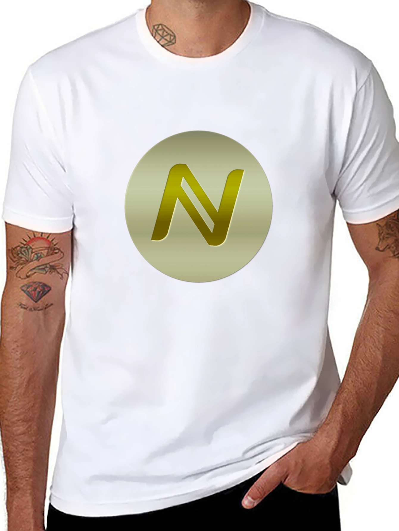 Gold N Logo Black T-Shirt