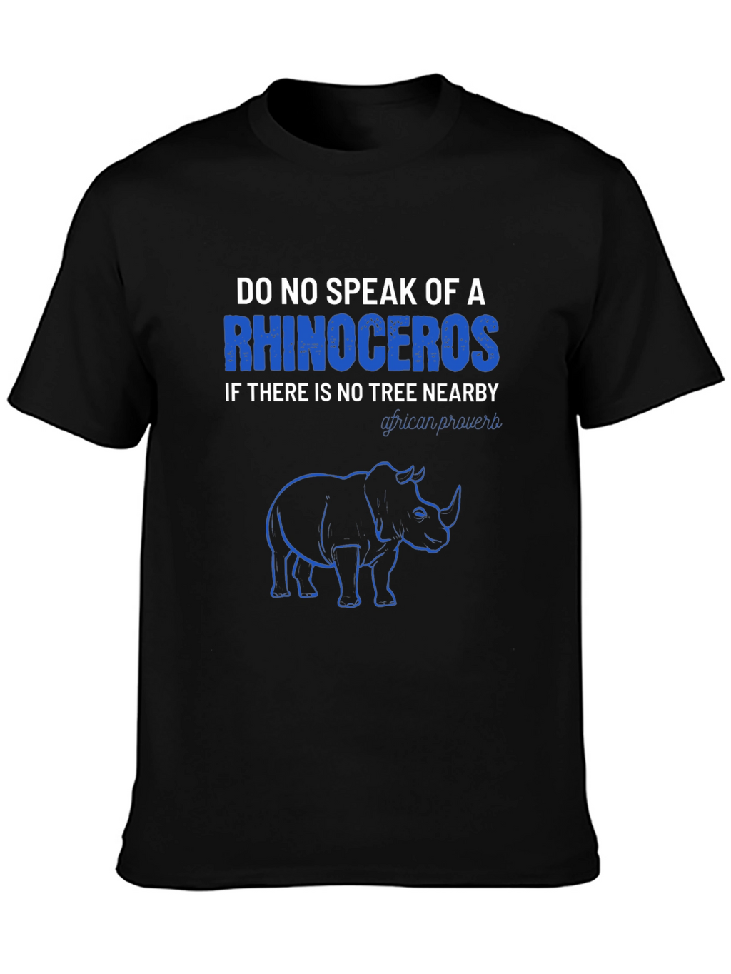 Rhinoceros Graphic Print T-Shirt