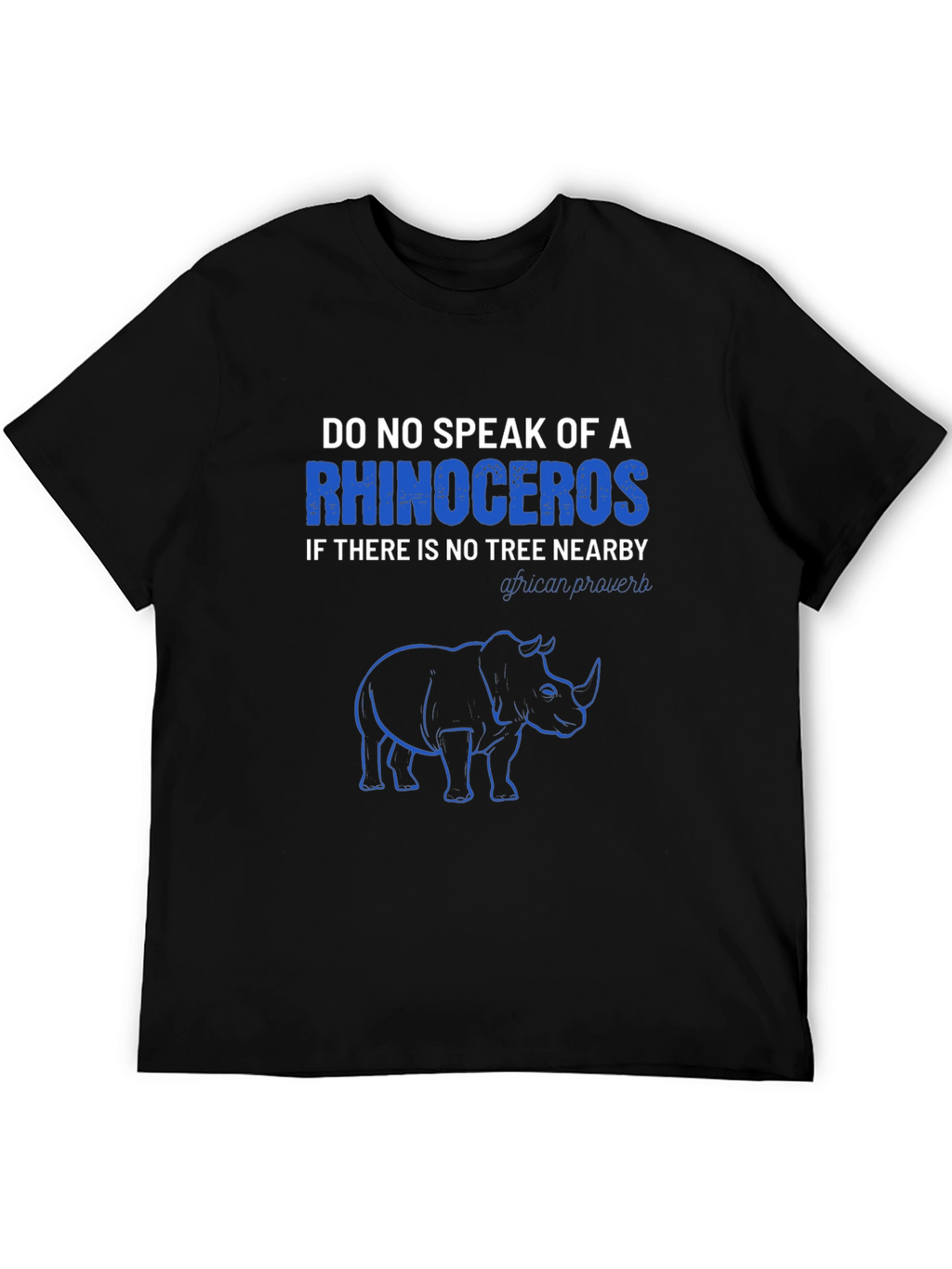 Rhinoceros Graphic Print T-Shirt